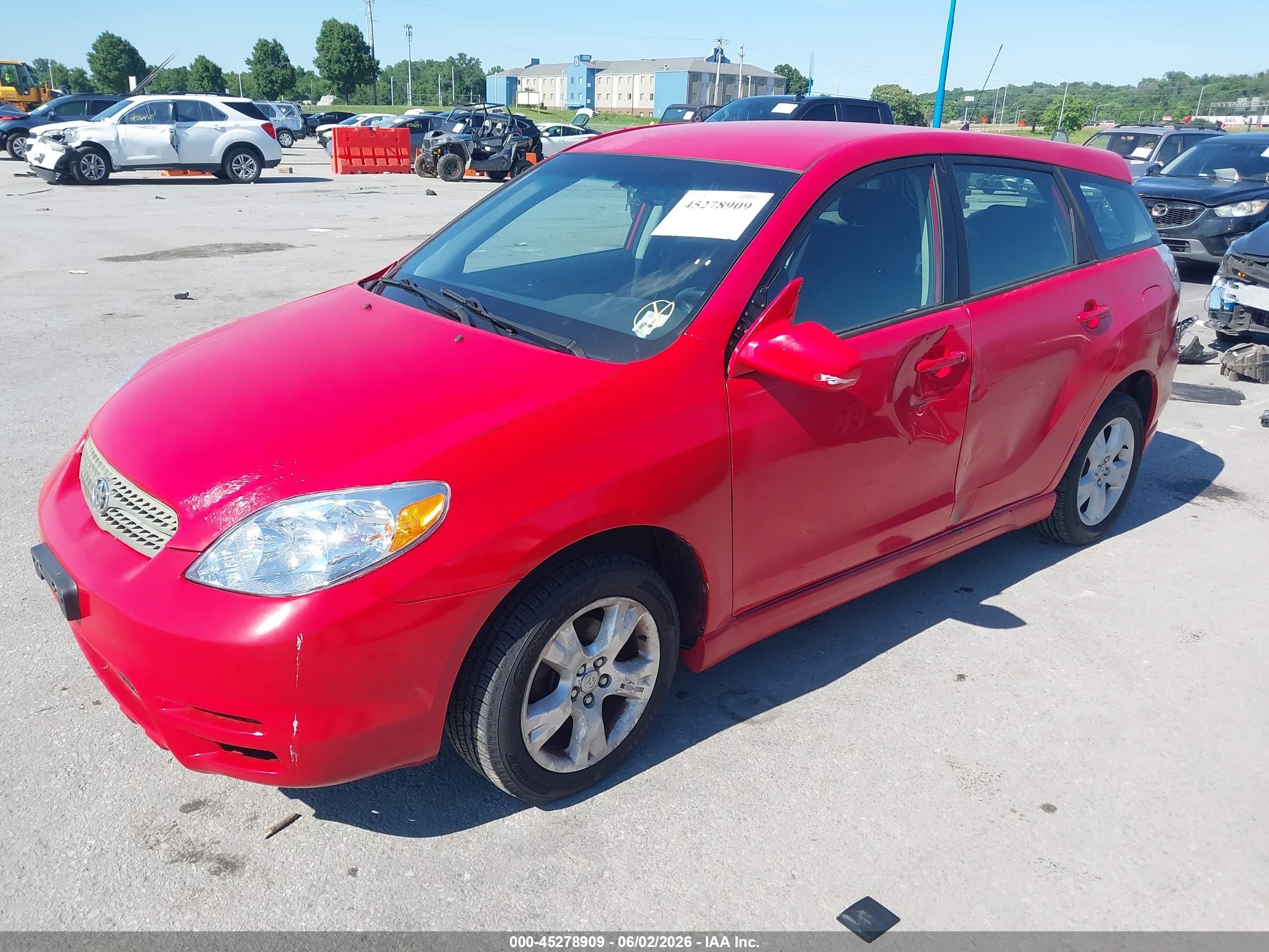 2005 Toyota Matrix Xr Red vin: 2T1LR32E35C478018