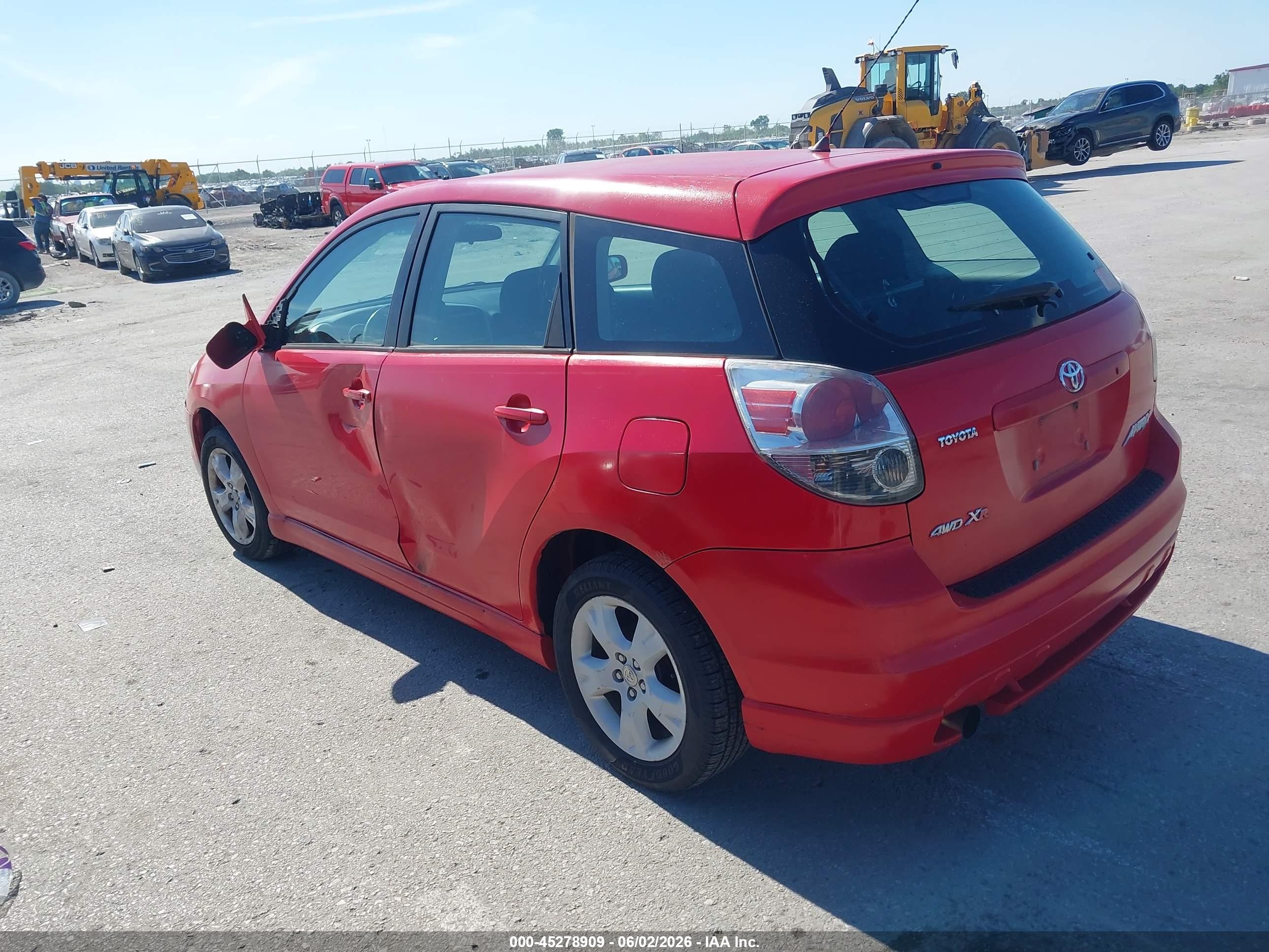 2005 Toyota Matrix Xr Red vin: 2T1LR32E35C478018