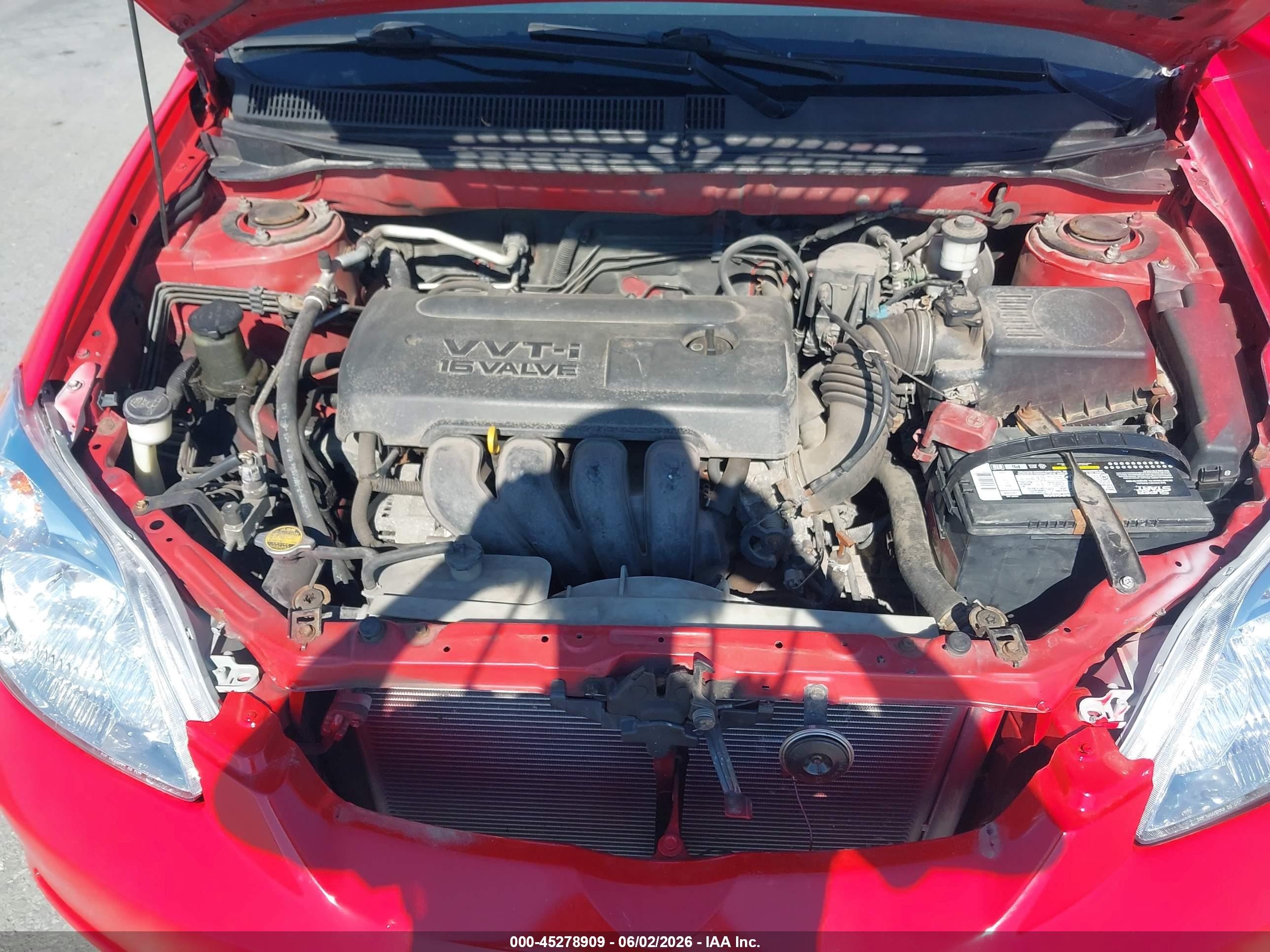 2005 Toyota Matrix Xr Red vin: 2T1LR32E35C478018
