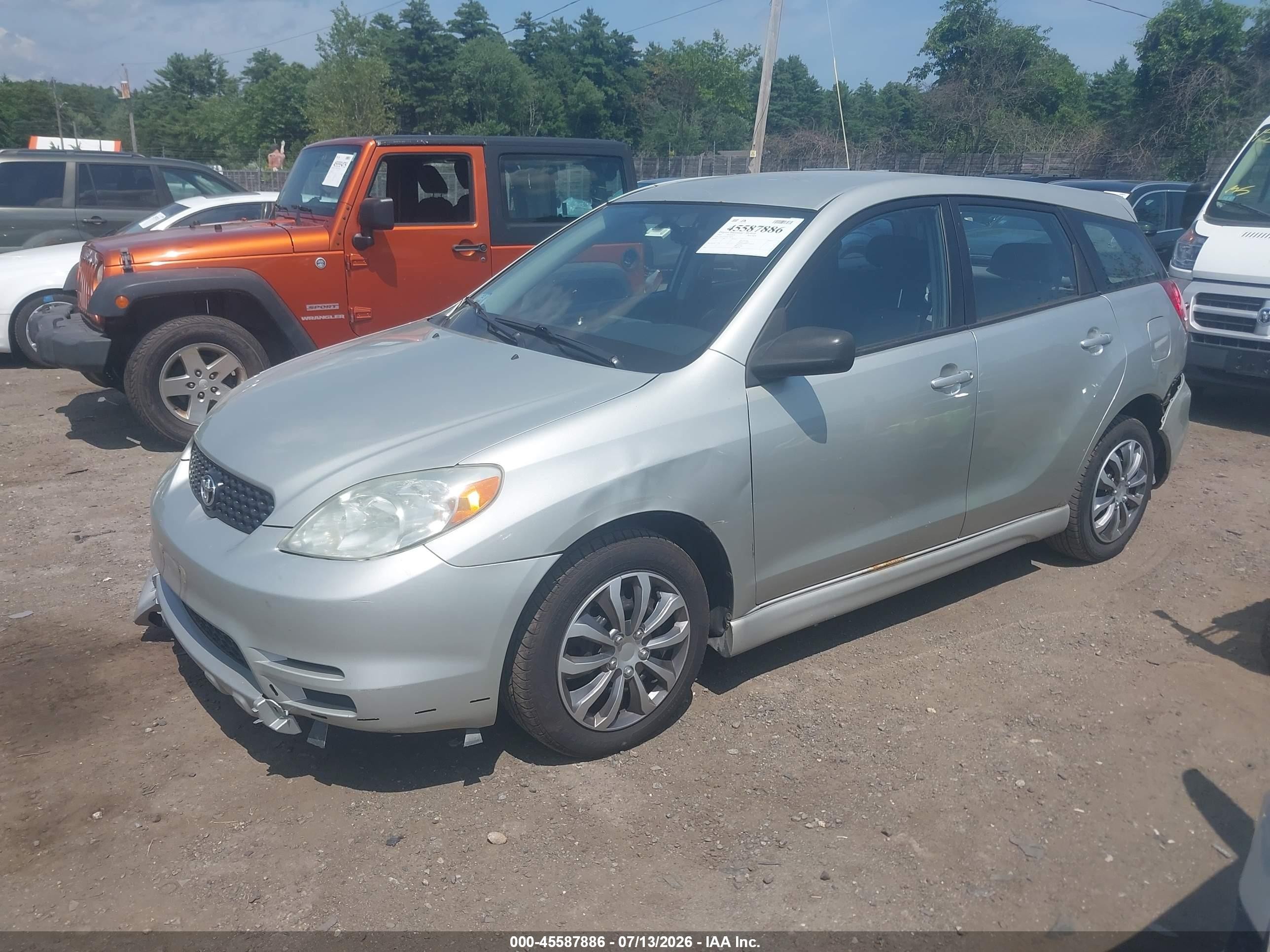 2004 Toyota Matrix Xr Silver vin: 2T1LR32E54C218458