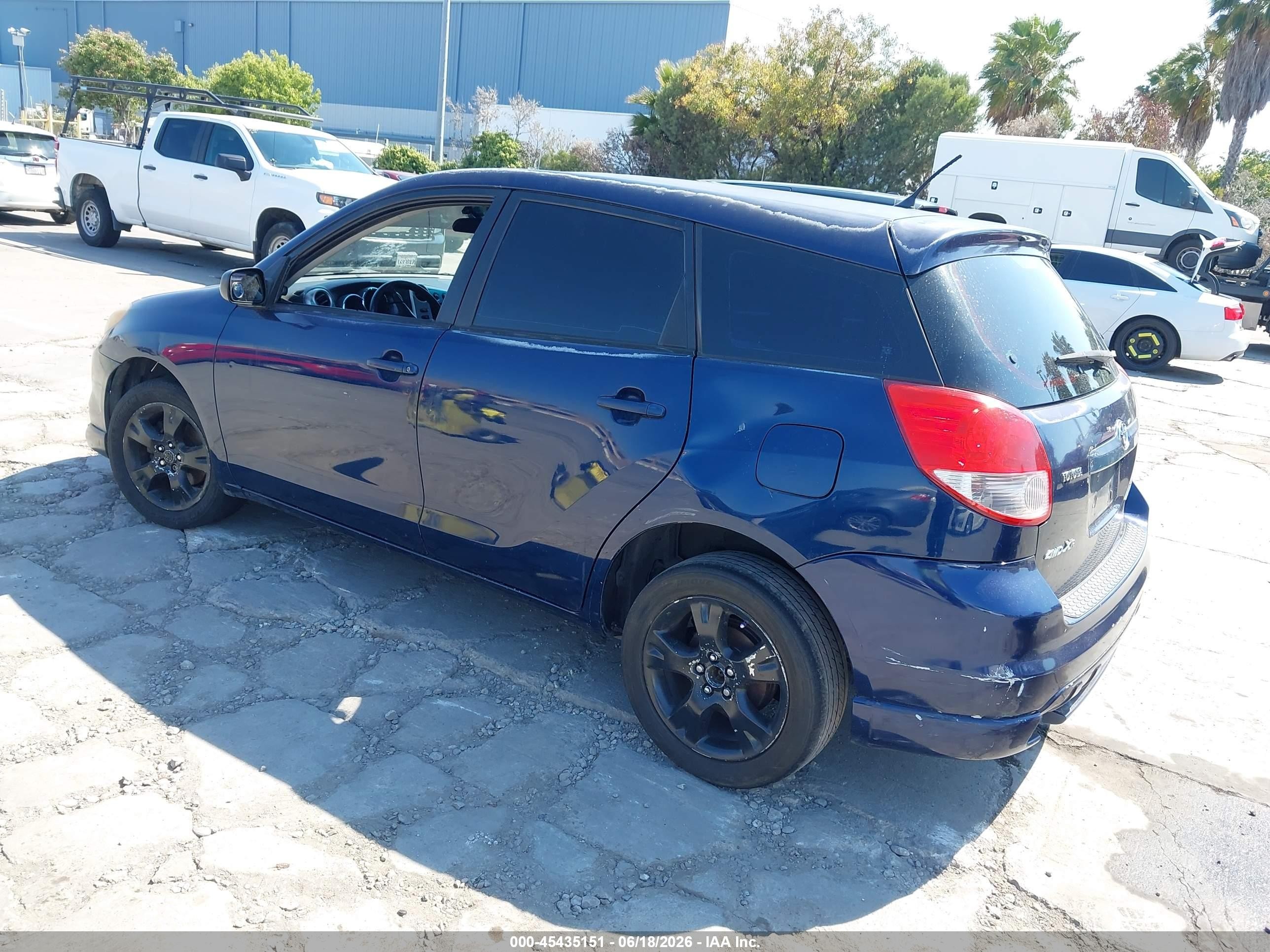 2004 Toyota Matrix Xr Blue vin: 2T1LR32E64C253851
