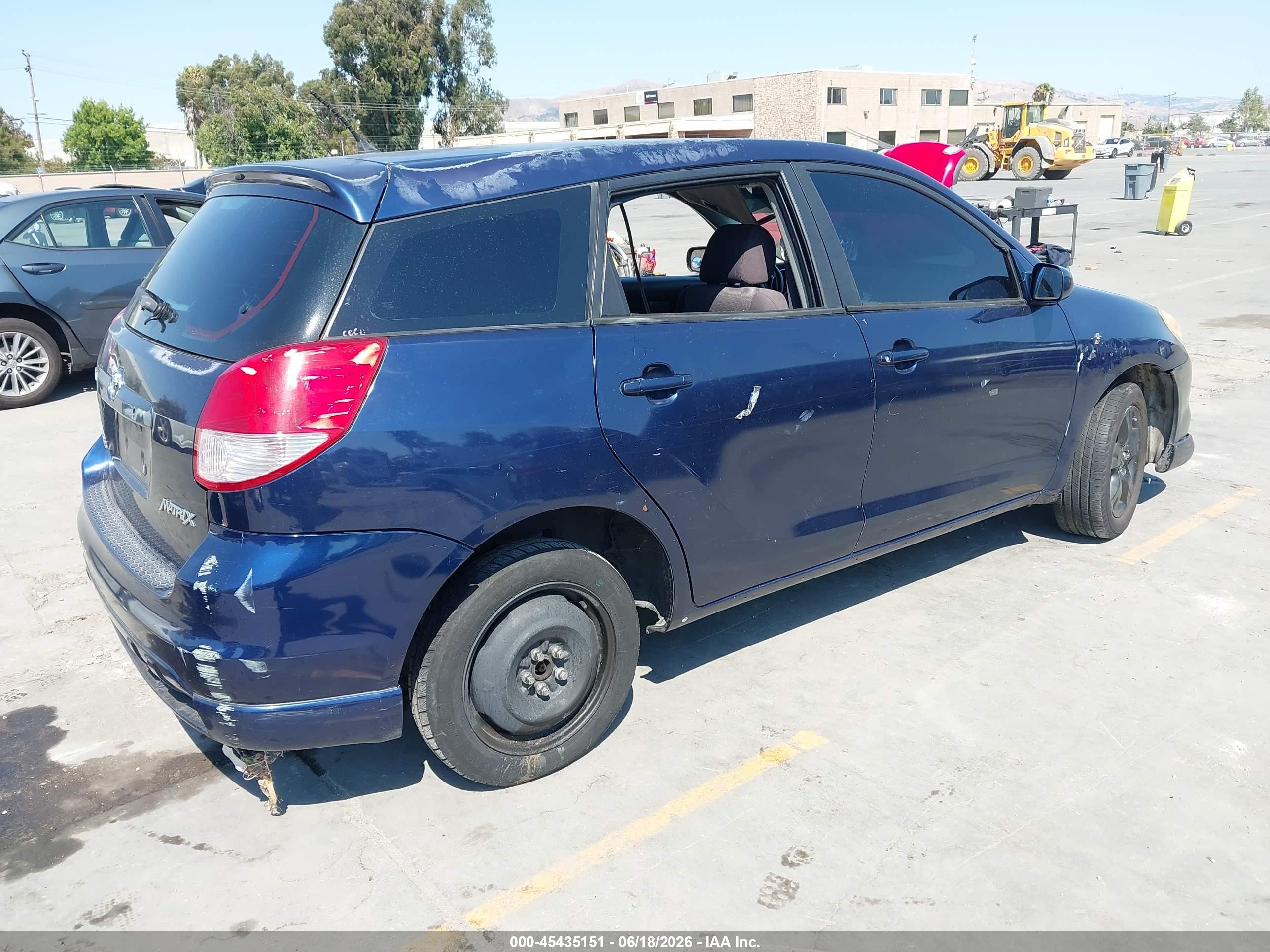 2004 Toyota Matrix Xr Blue vin: 2T1LR32E64C253851