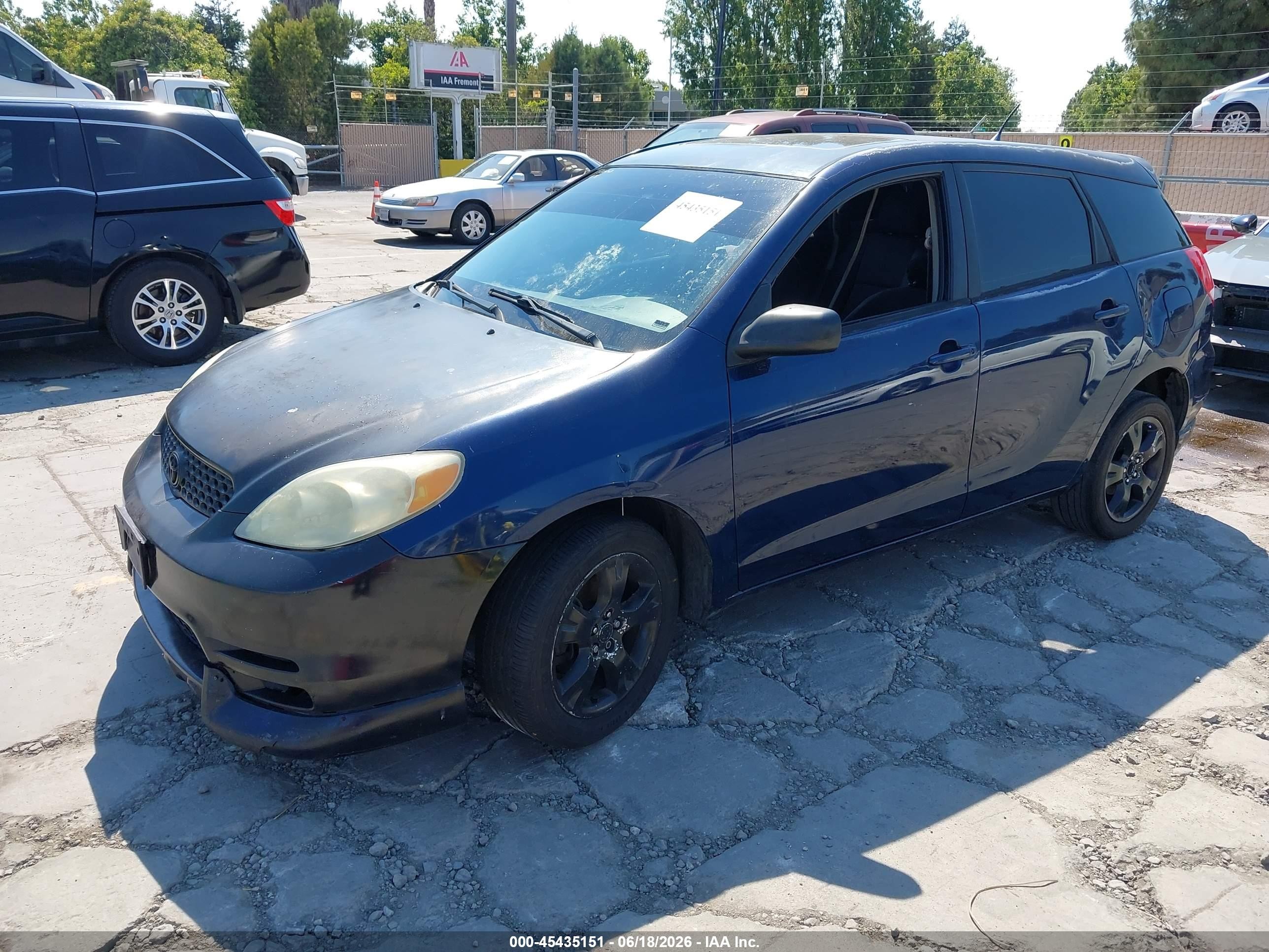 2004 Toyota Matrix Xr Blue vin: 2T1LR32E64C253851