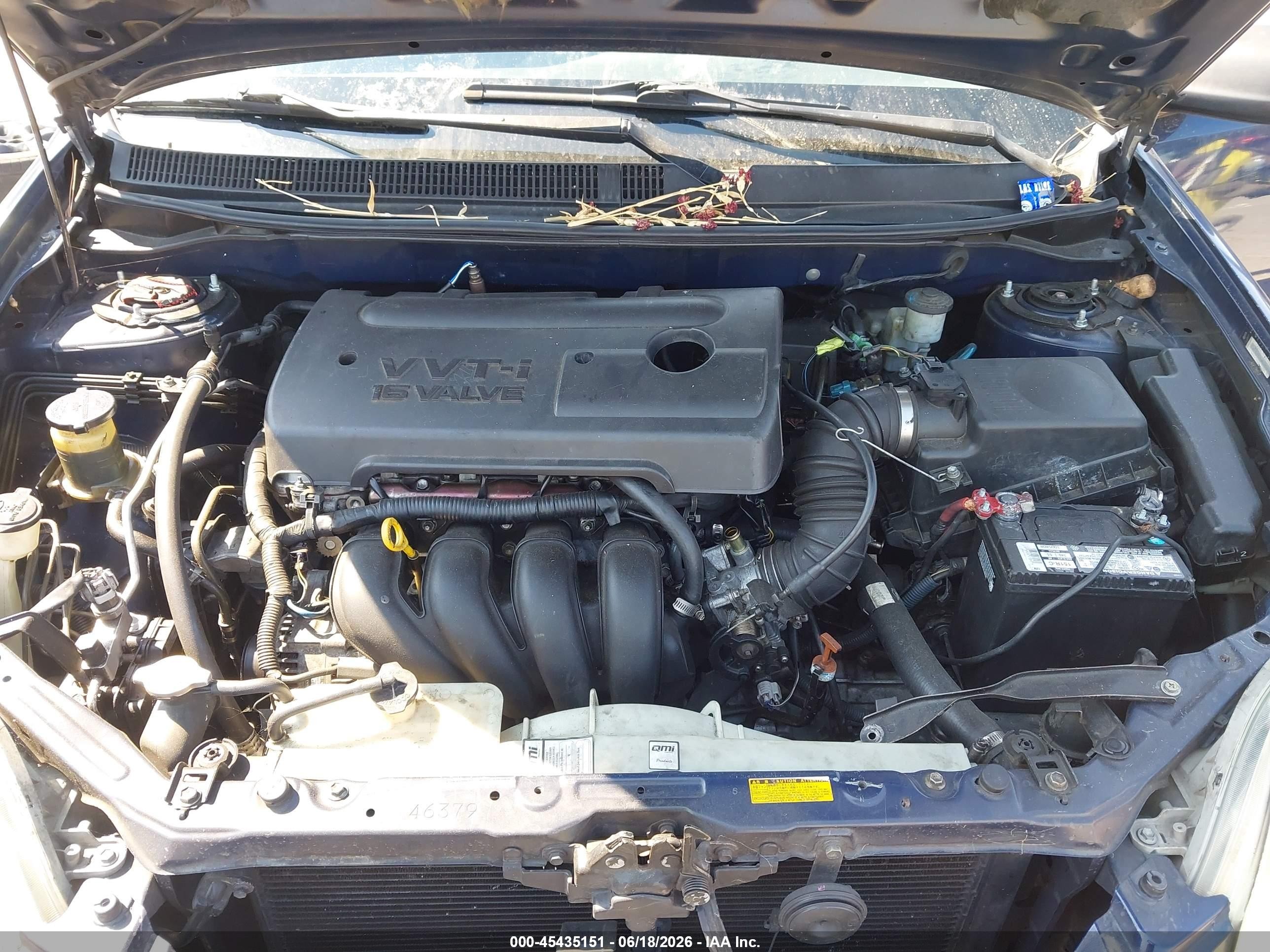 2004 Toyota Matrix Xr Blue vin: 2T1LR32E64C253851