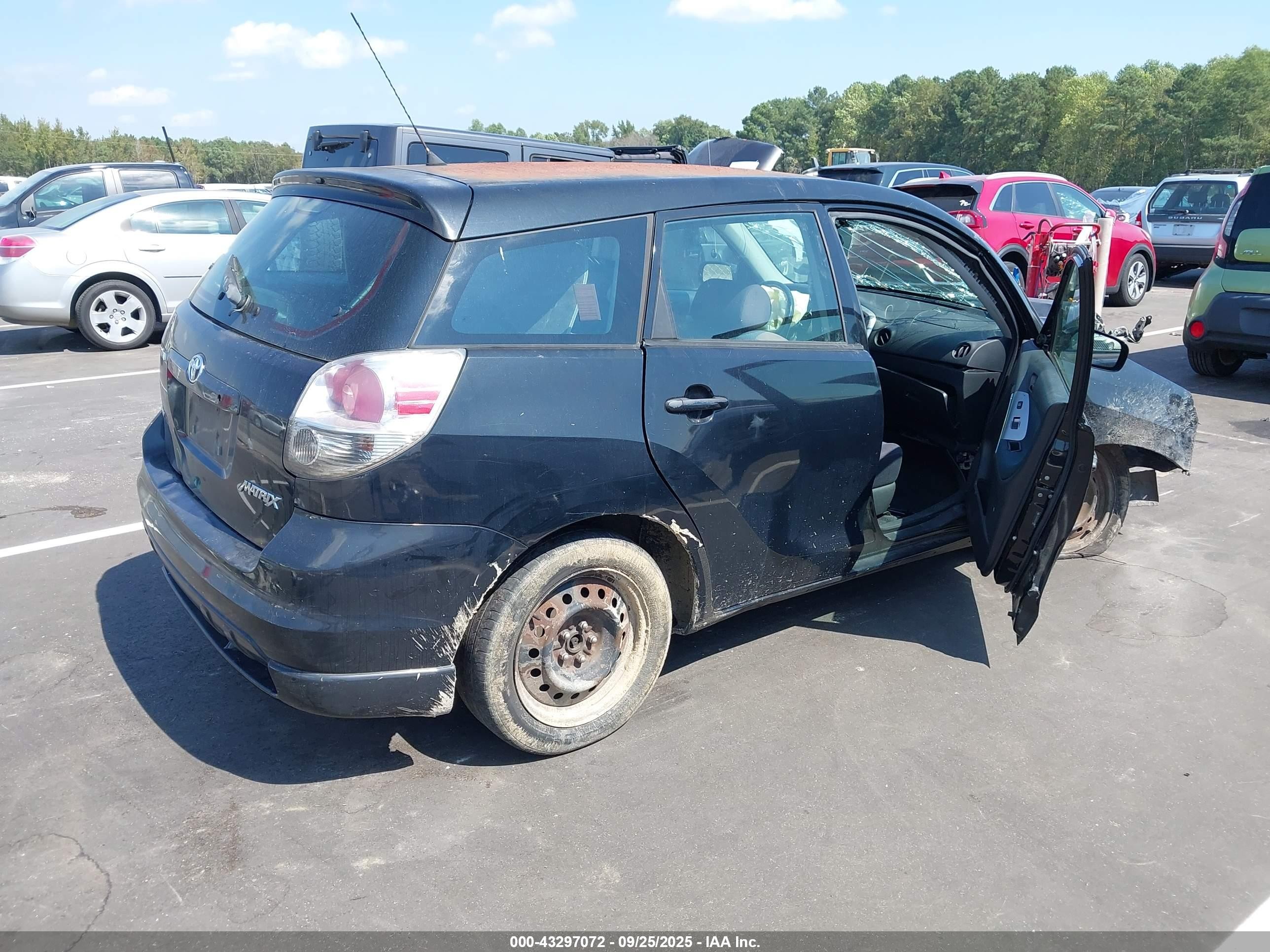 2005 Toyota Matrix Xr Black vin: 2T1LR32E65C424700