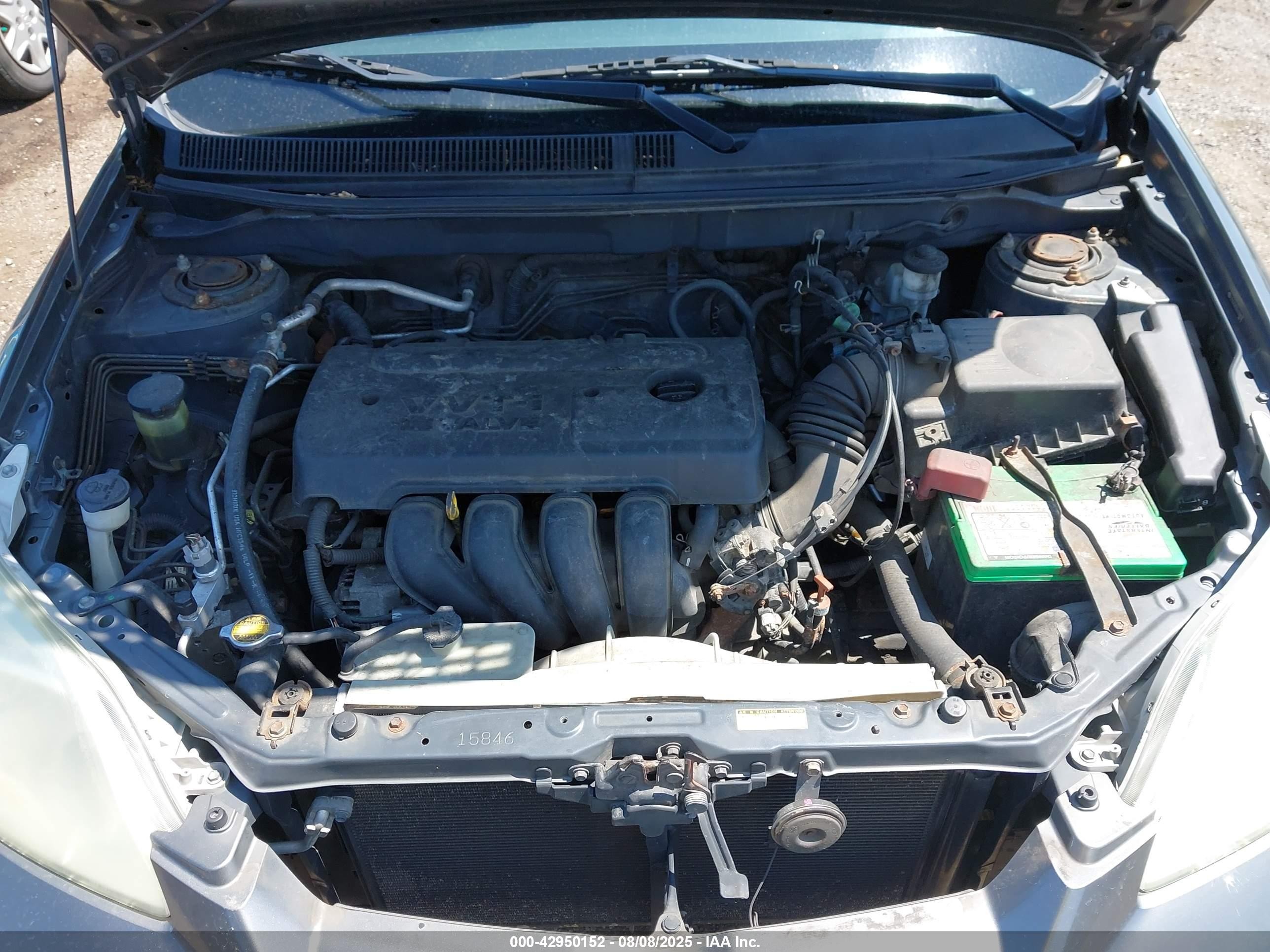 2005 Toyota Matrix   Серый vin: 2T1LR32E65C426883