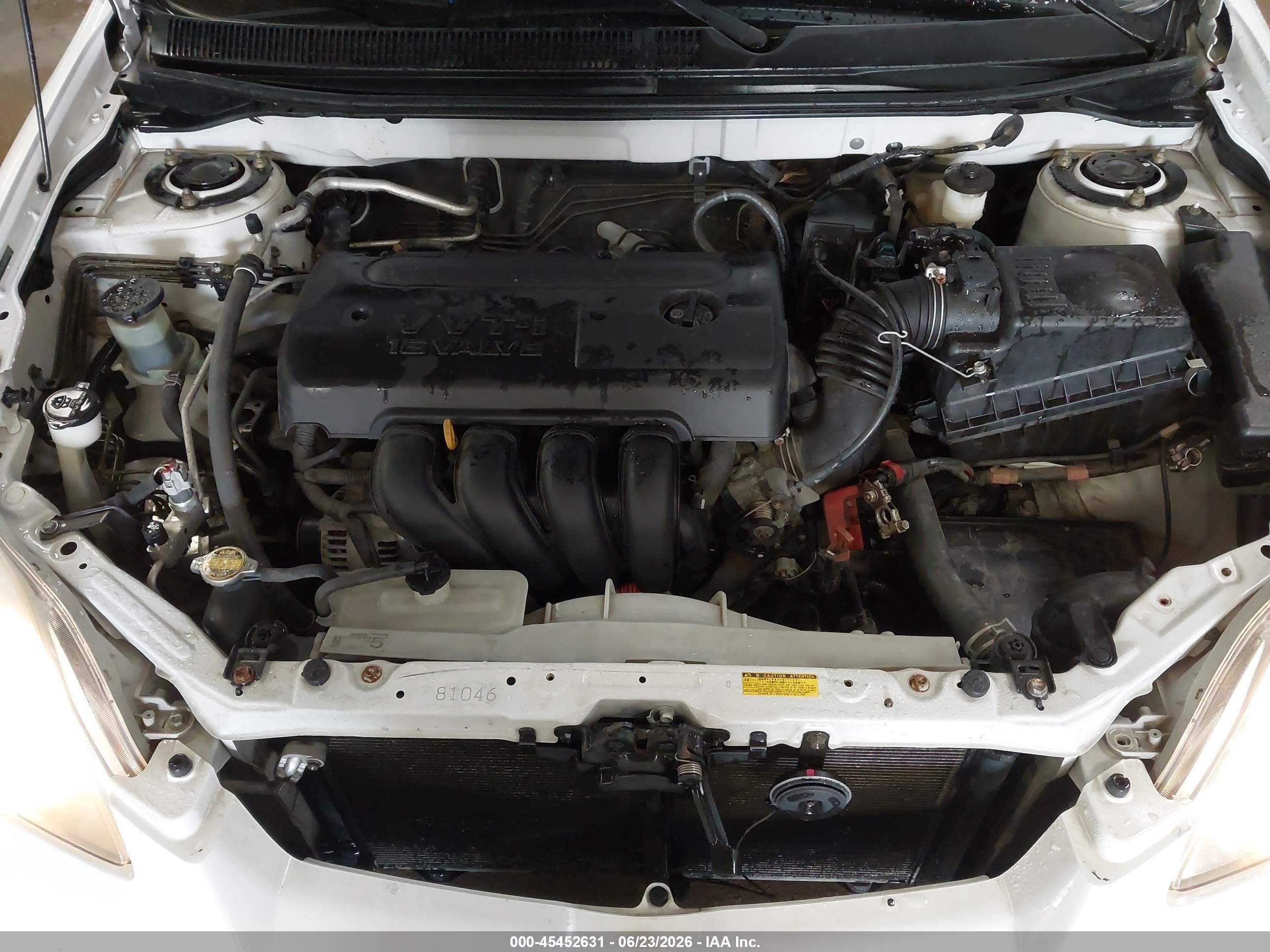 2006 Toyota Matrix Xr Белый vin: 2T1LR32E66C552212
