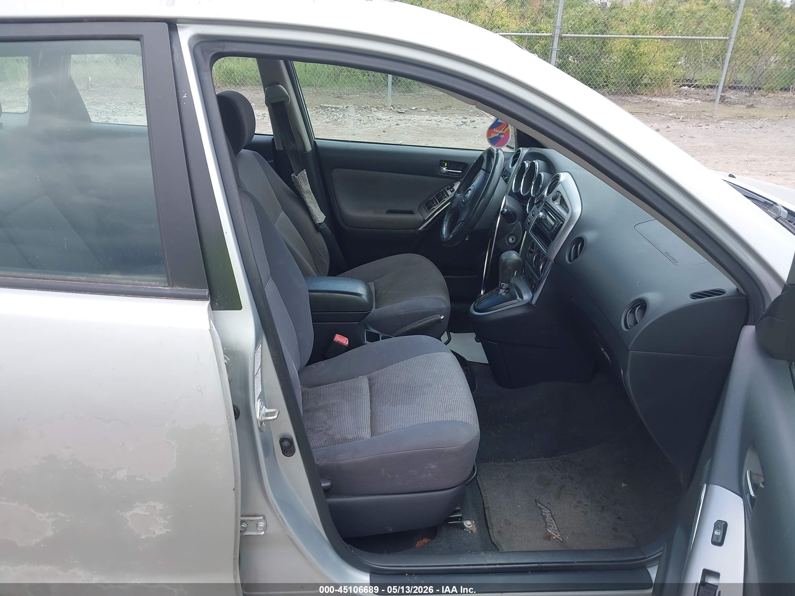 2006 Toyota Matrix Xr Silver vin: 2T1LR32E76C555233