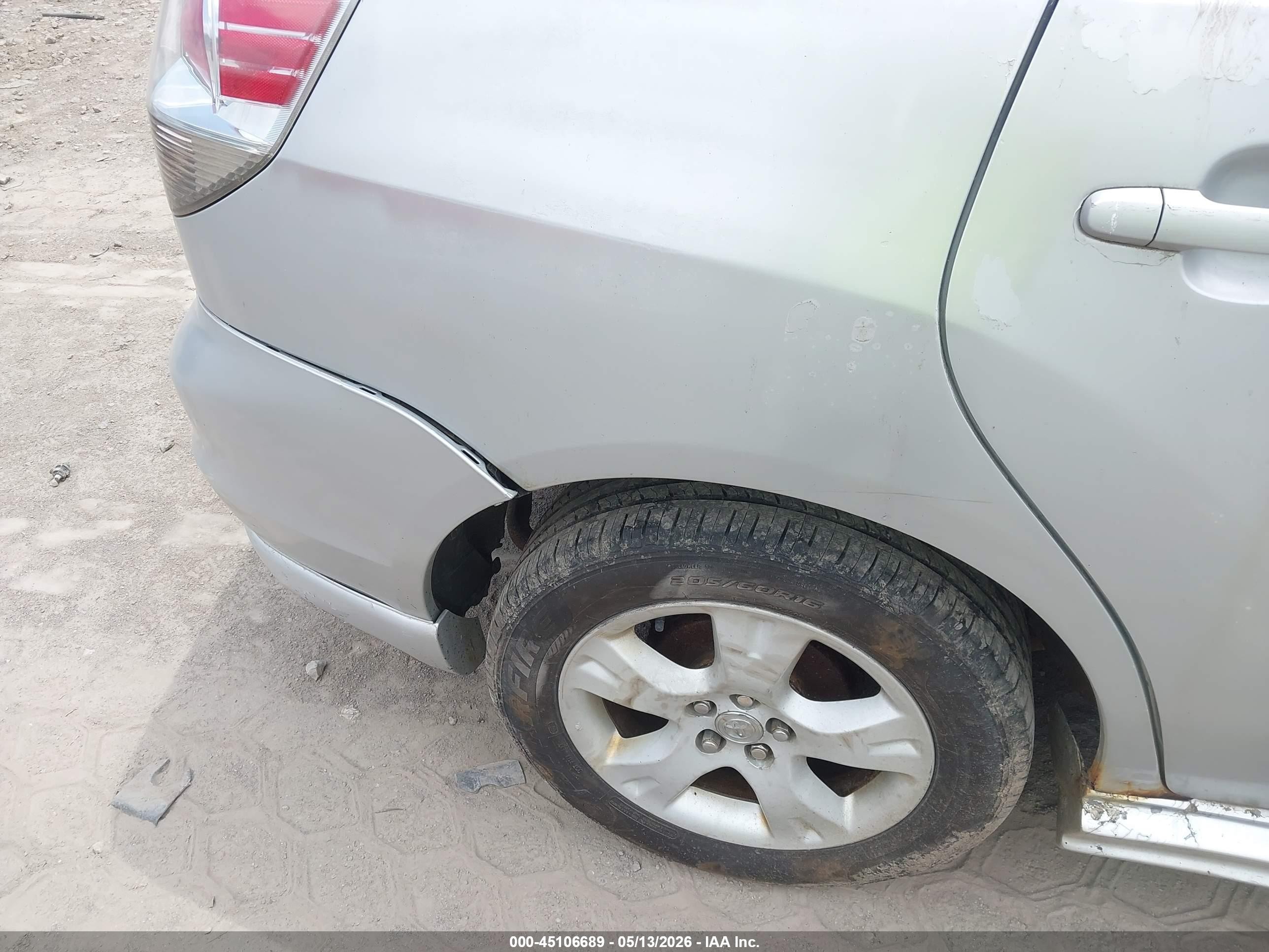 2006 Toyota Matrix Xr Silver vin: 2T1LR32E76C555233