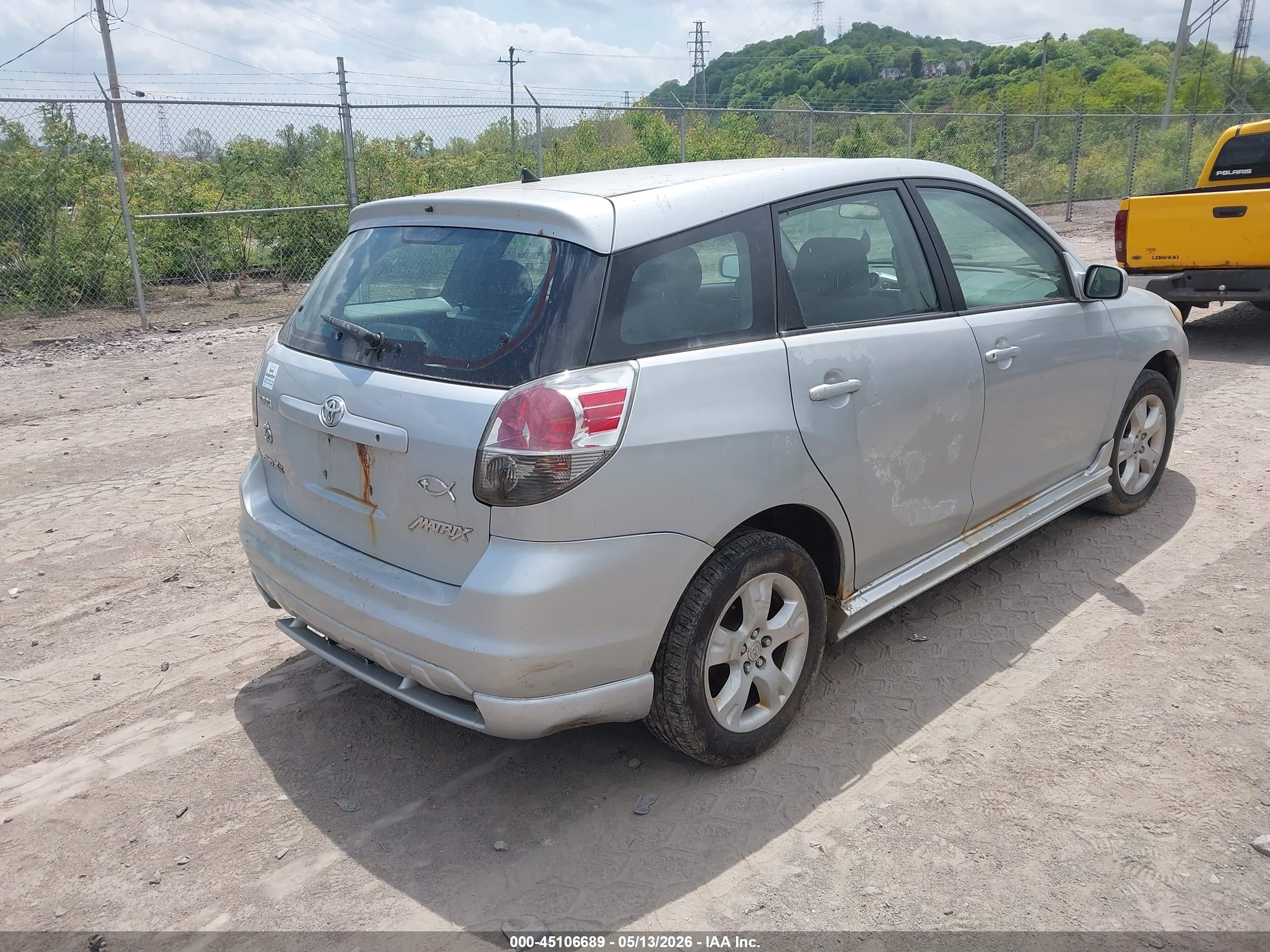 2006 Toyota Matrix Xr Silver vin: 2T1LR32E76C555233