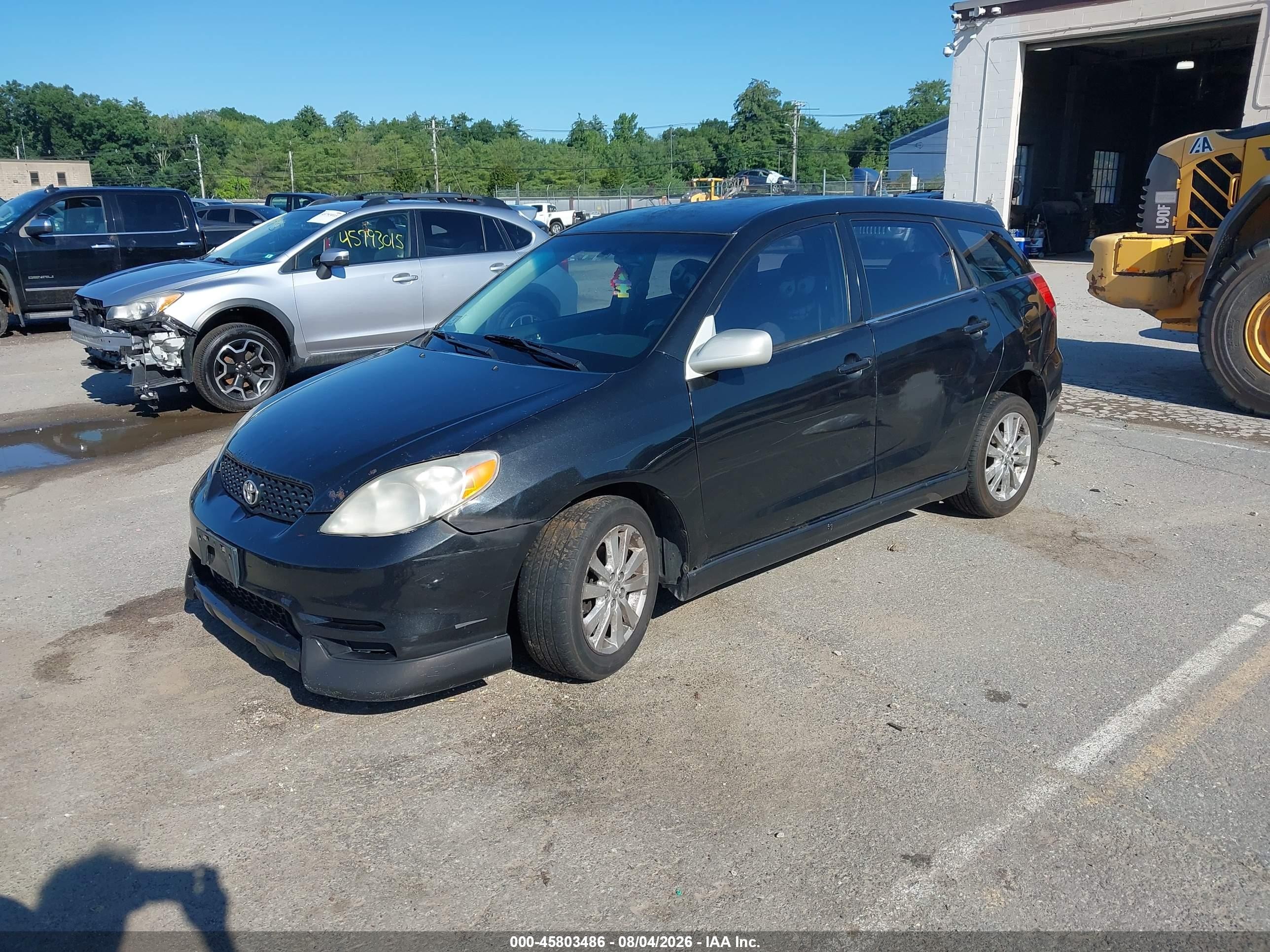 2003 Toyota Matrix Xr Black vin: 2T1LR32E83C048241