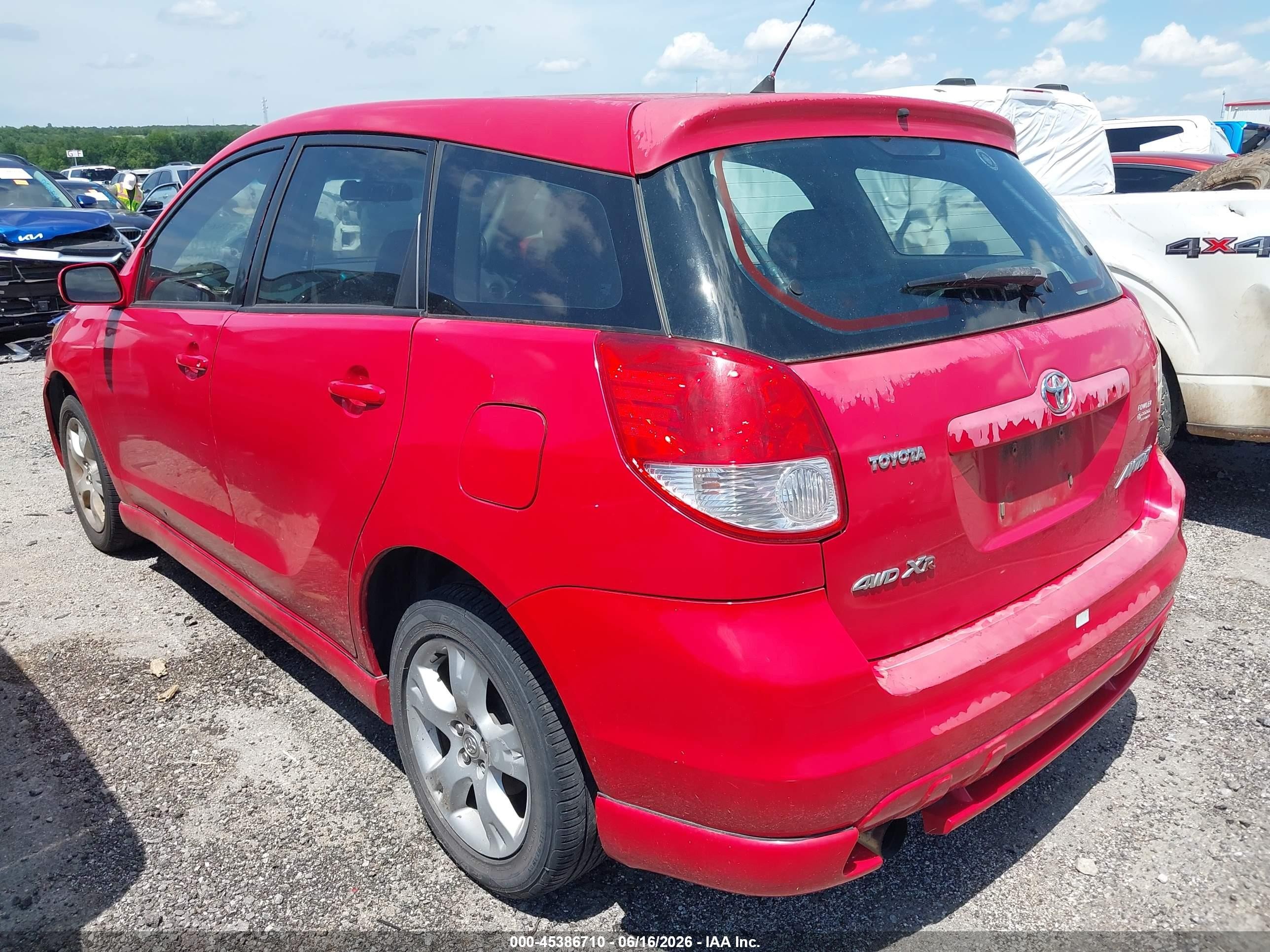 2004 Toyota Matrix Xr Red vin: 2T1LR32E84C293686