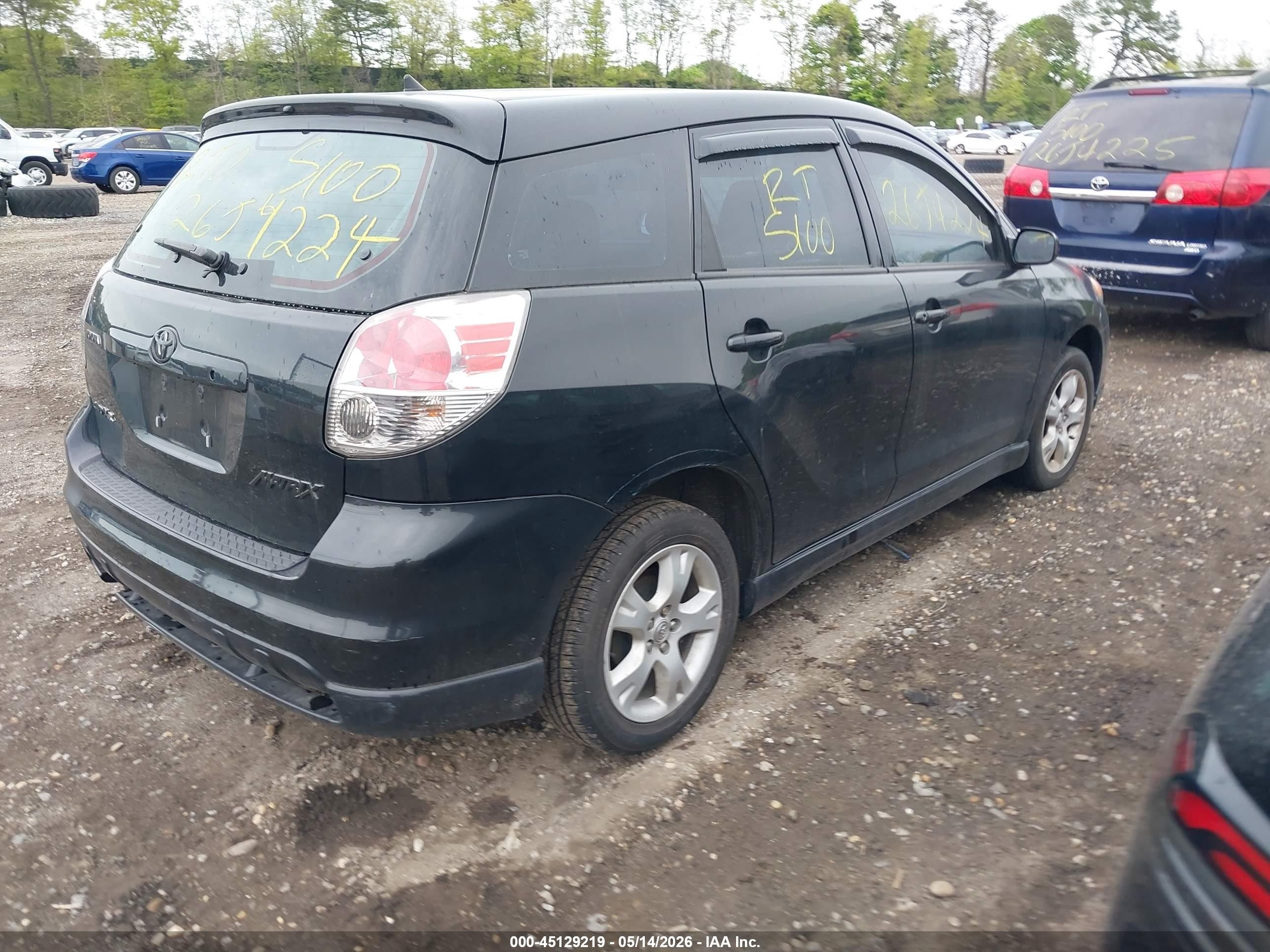 2006 Toyota Matrix Xr Черный vin: 2T1LR32E86C552969
