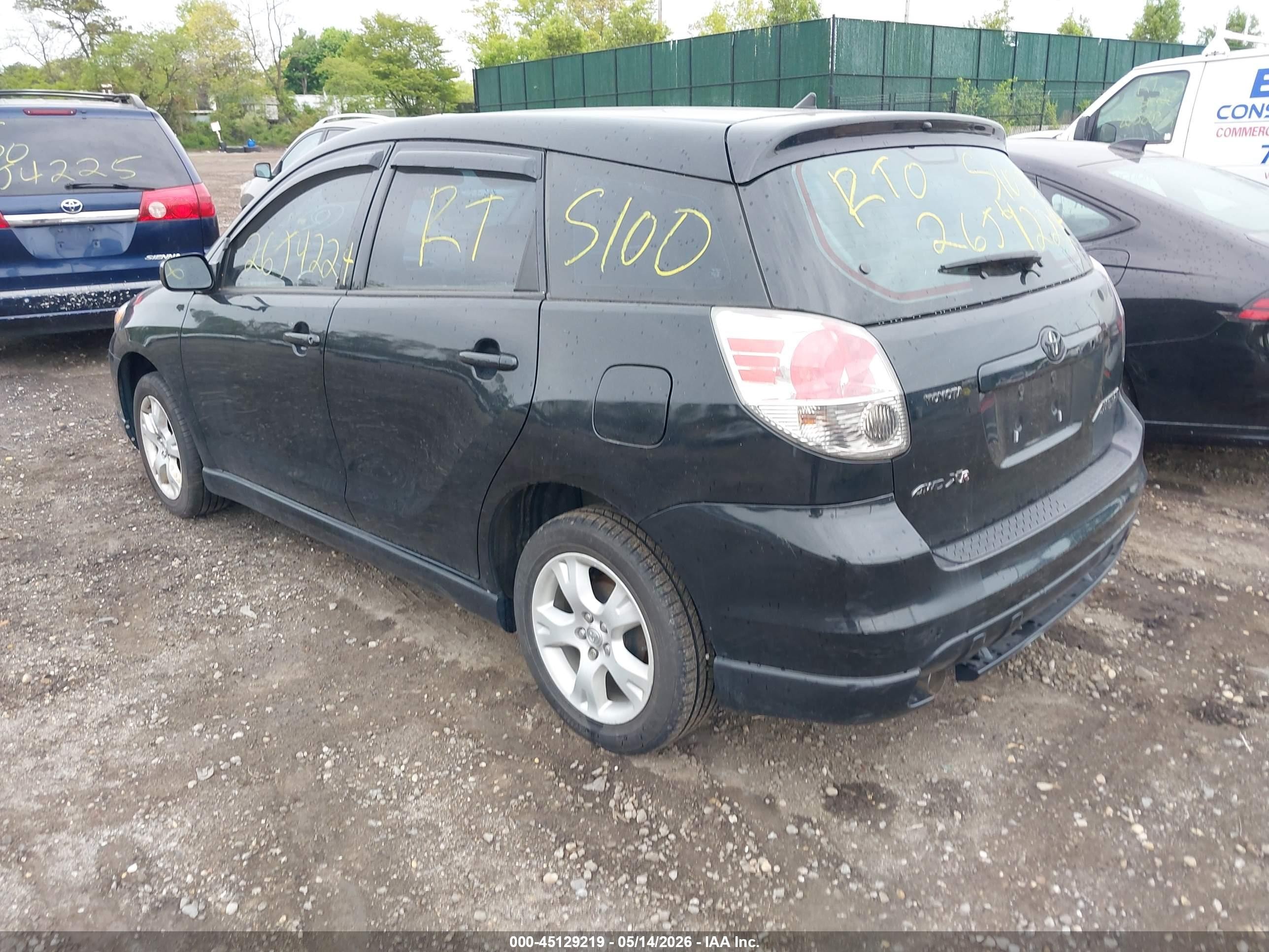 2006 Toyota Matrix Xr Черный vin: 2T1LR32E86C552969