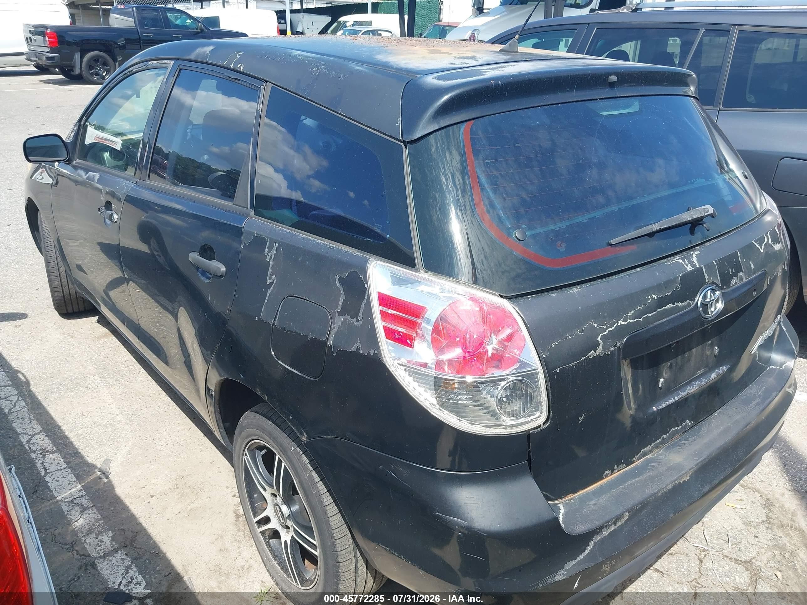 2006 Toyota Matrix   Черный vin: 2T1LR32E86C559971