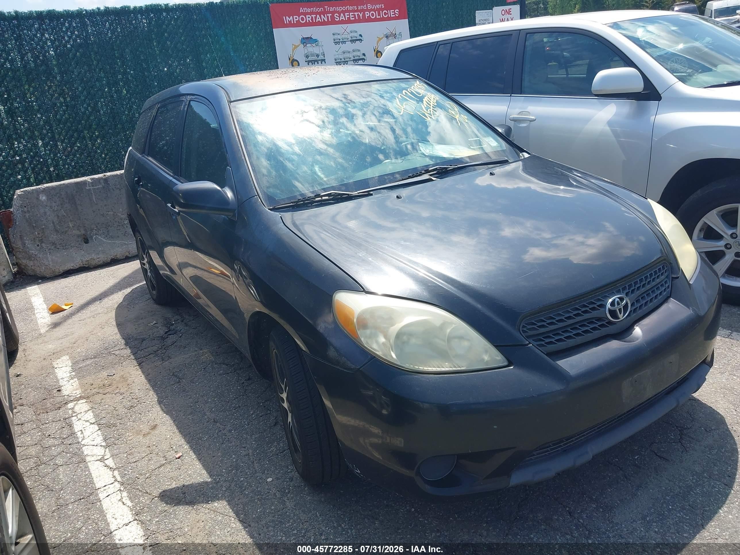2006 Toyota Matrix   Черный vin: 2T1LR32E86C559971