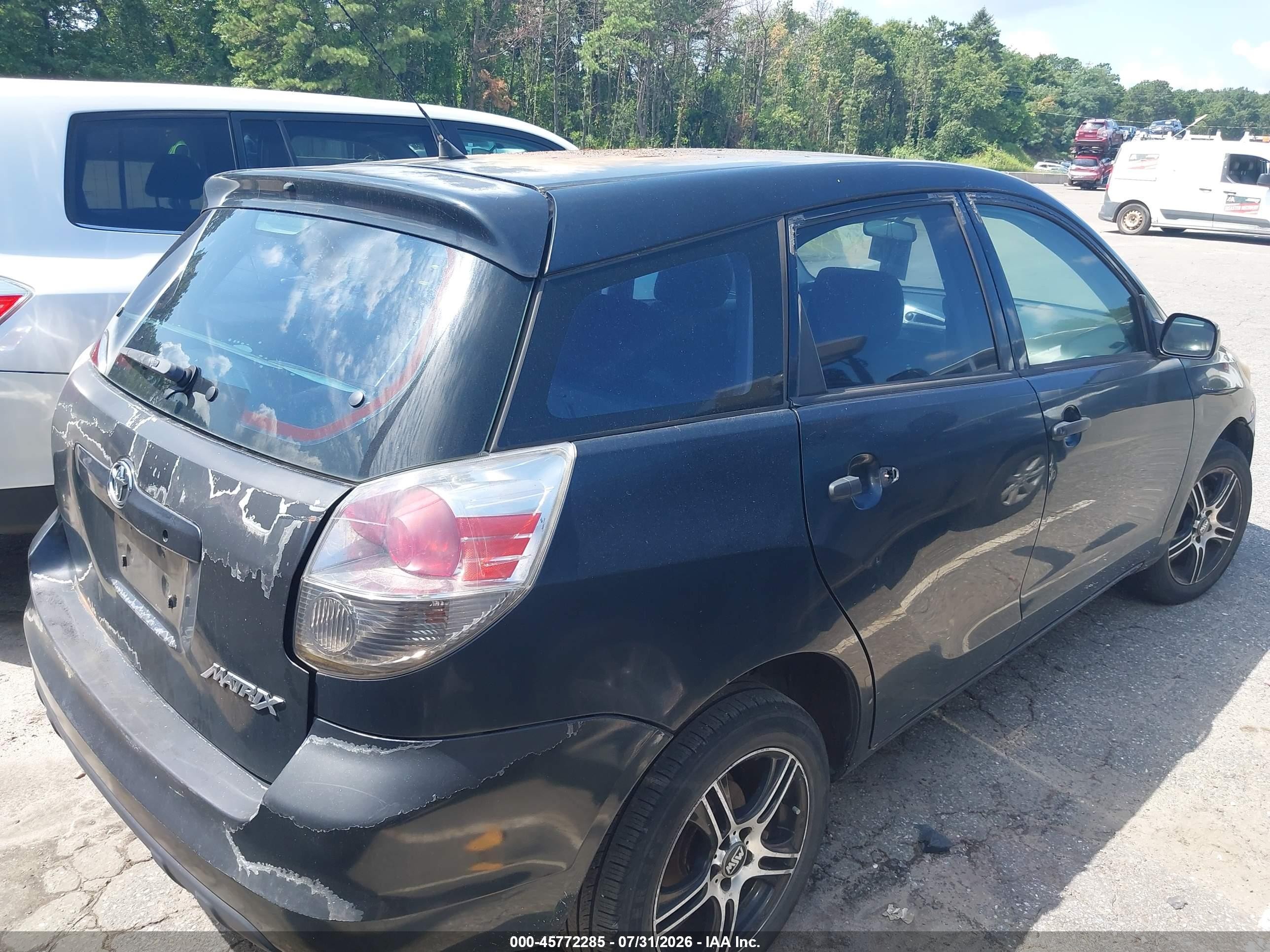 2006 Toyota Matrix   Черный vin: 2T1LR32E86C559971