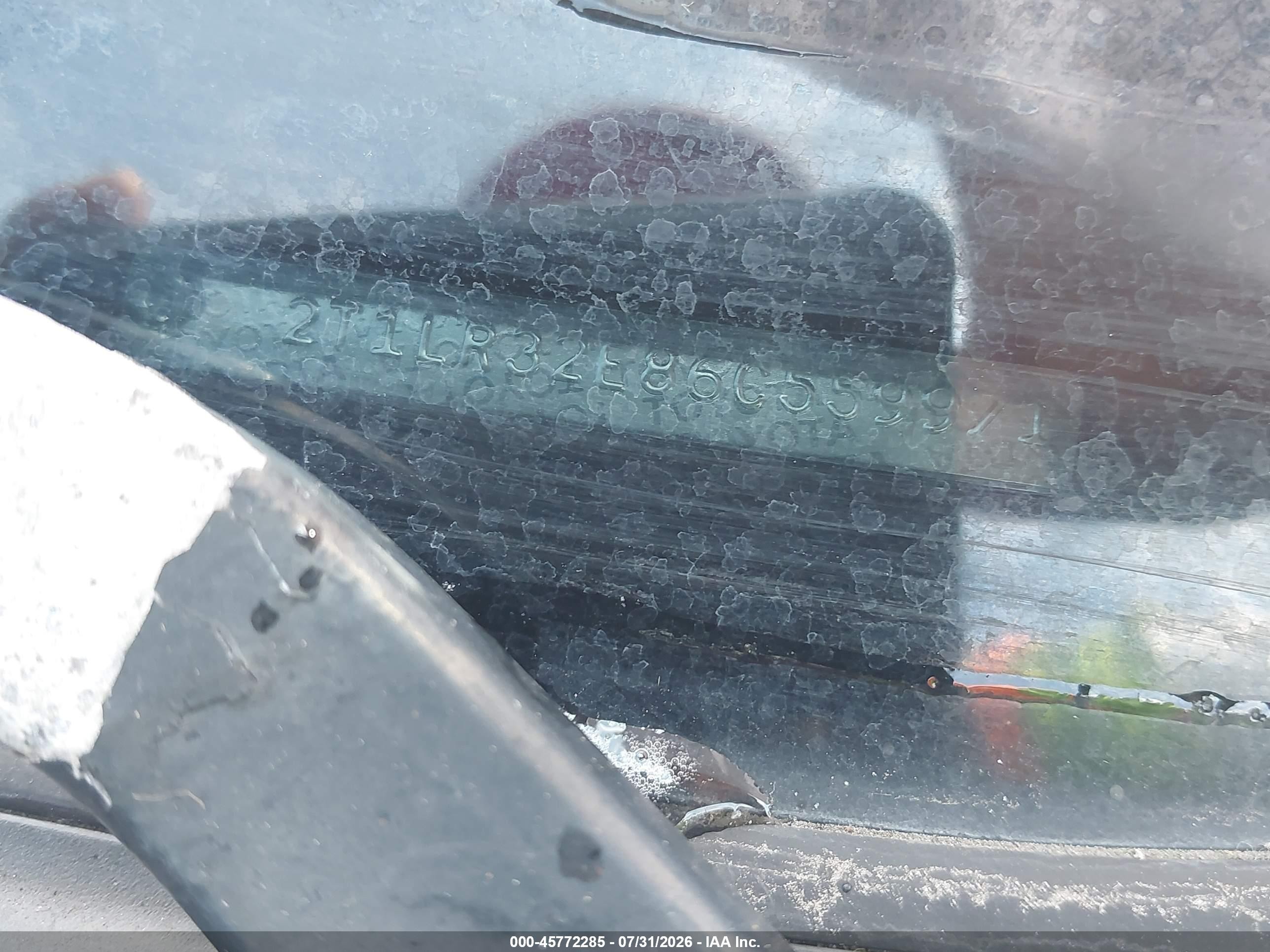 2006 Toyota Matrix   Черный vin: 2T1LR32E86C559971
