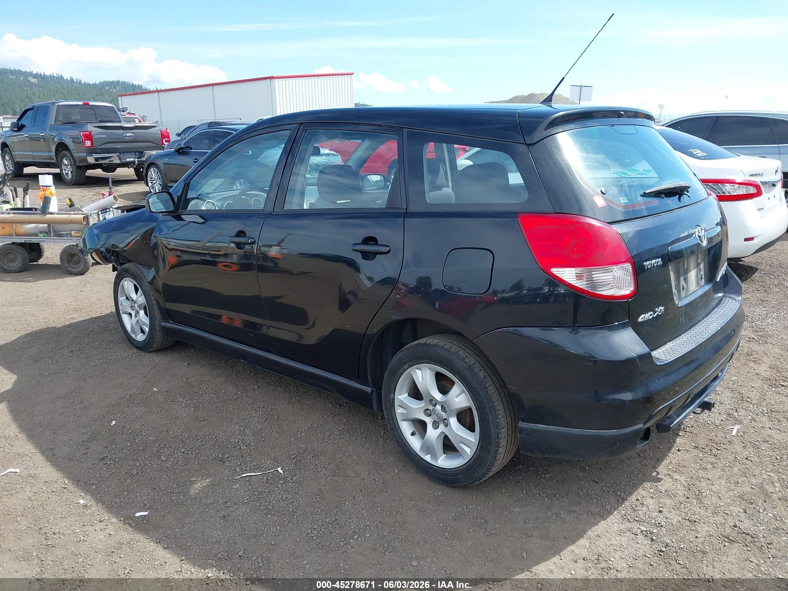 2003 Toyota Matrix Xr Black vin: 2T1LR32EX3C064120
