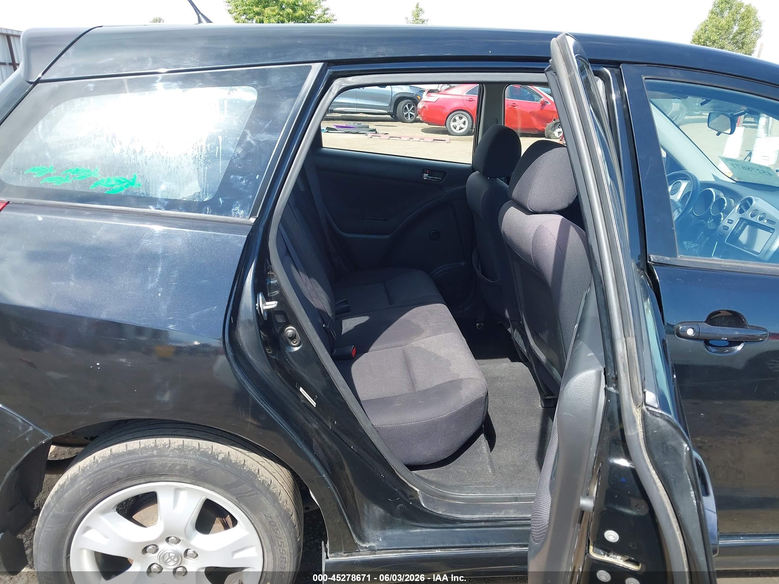 2003 Toyota Matrix Xr Black vin: 2T1LR32EX3C064120