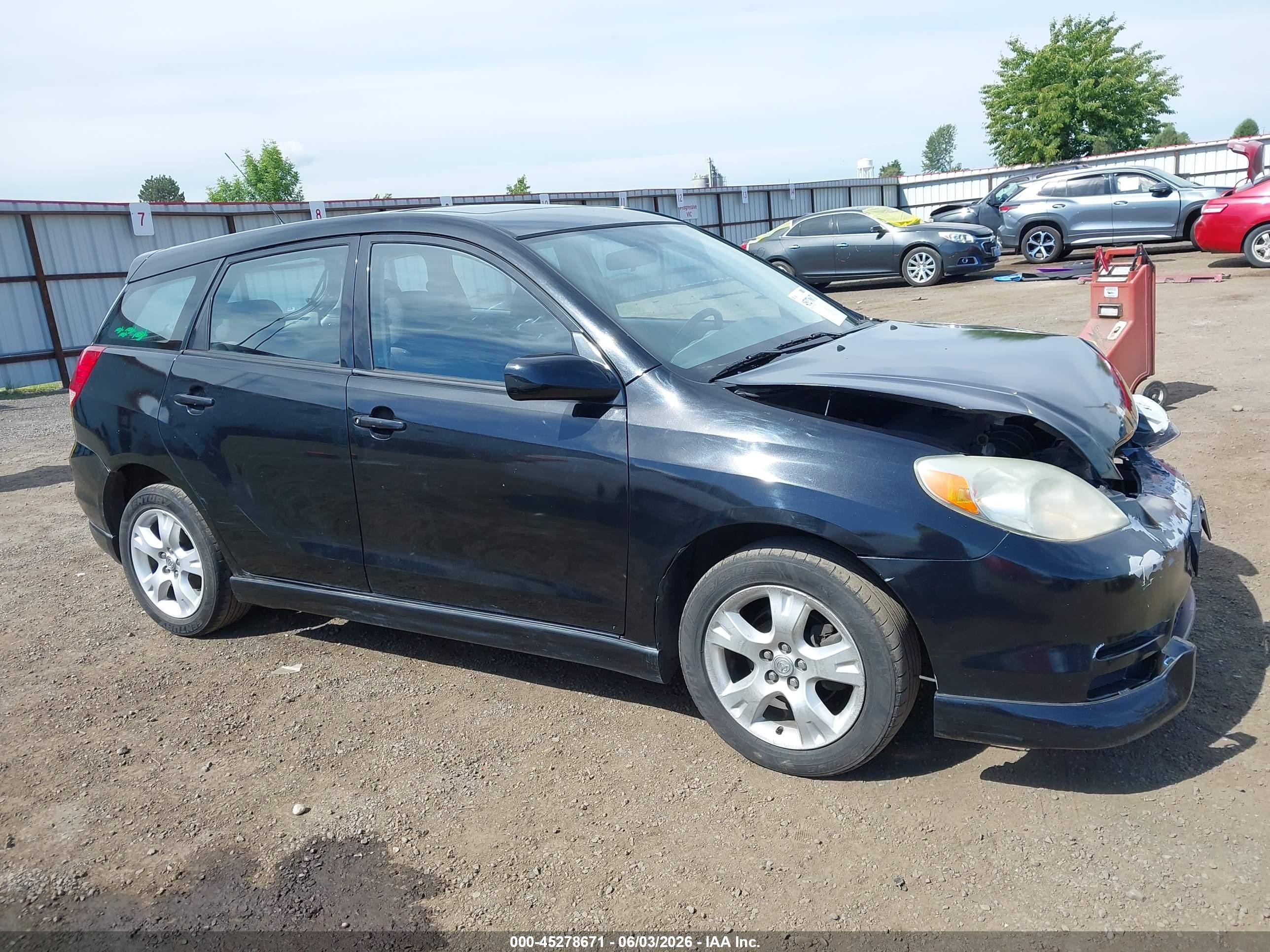 2003 Toyota Matrix Xr Black vin: 2T1LR32EX3C064120