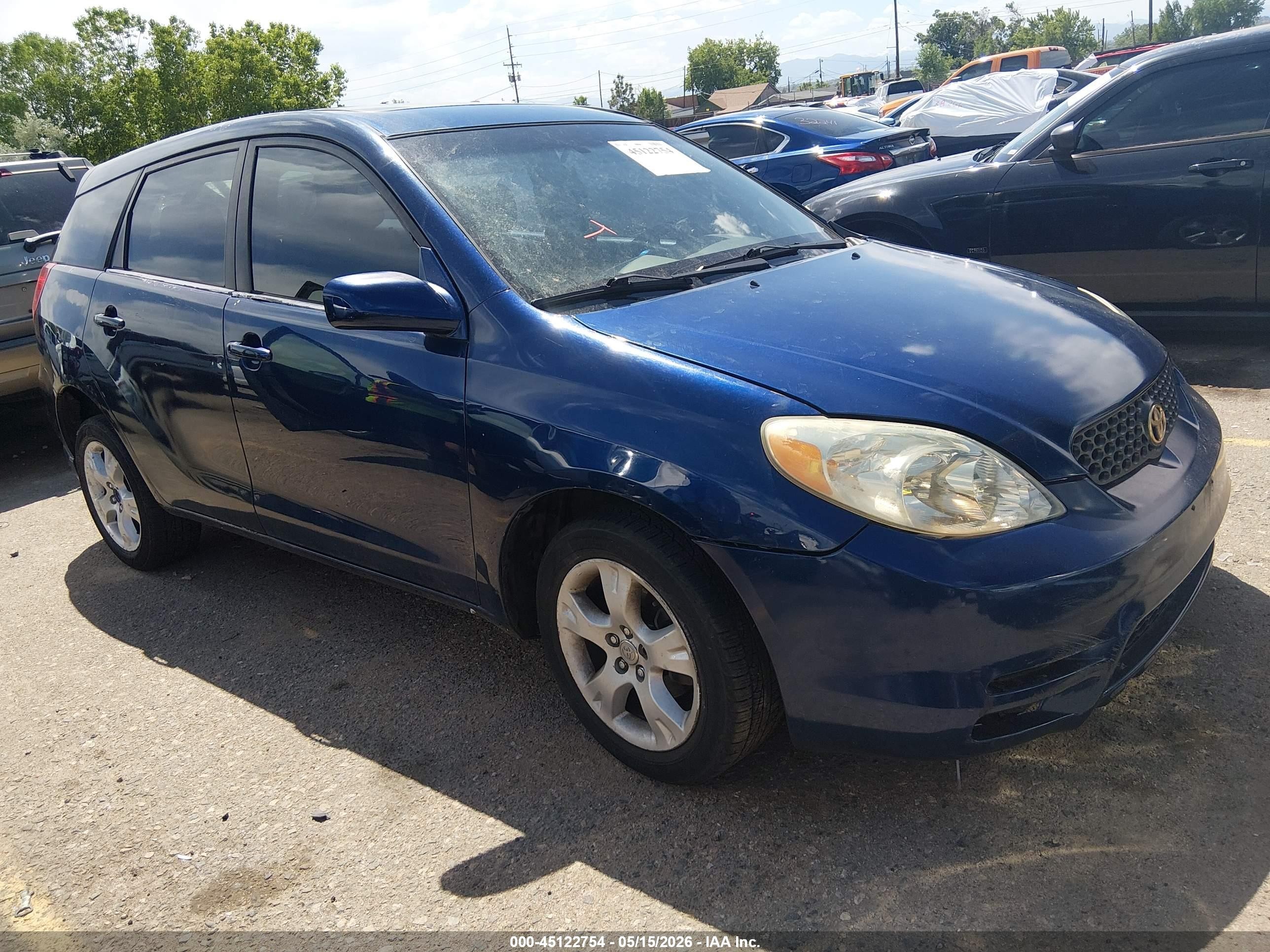2003 Toyota Matrix Xr Blue vin: 2T1LR38E33C098133