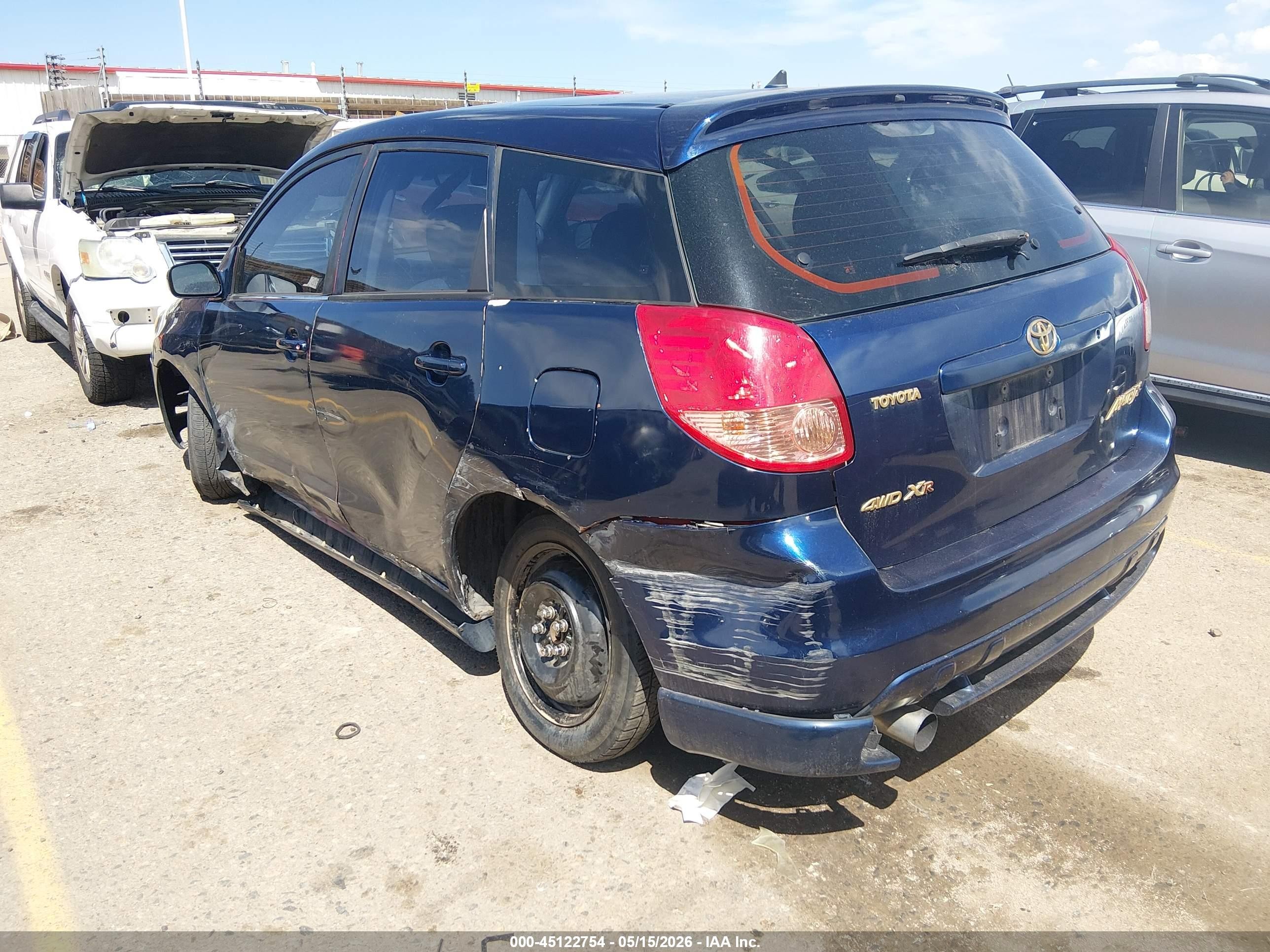 2003 Toyota Matrix Xr Blue vin: 2T1LR38E33C098133