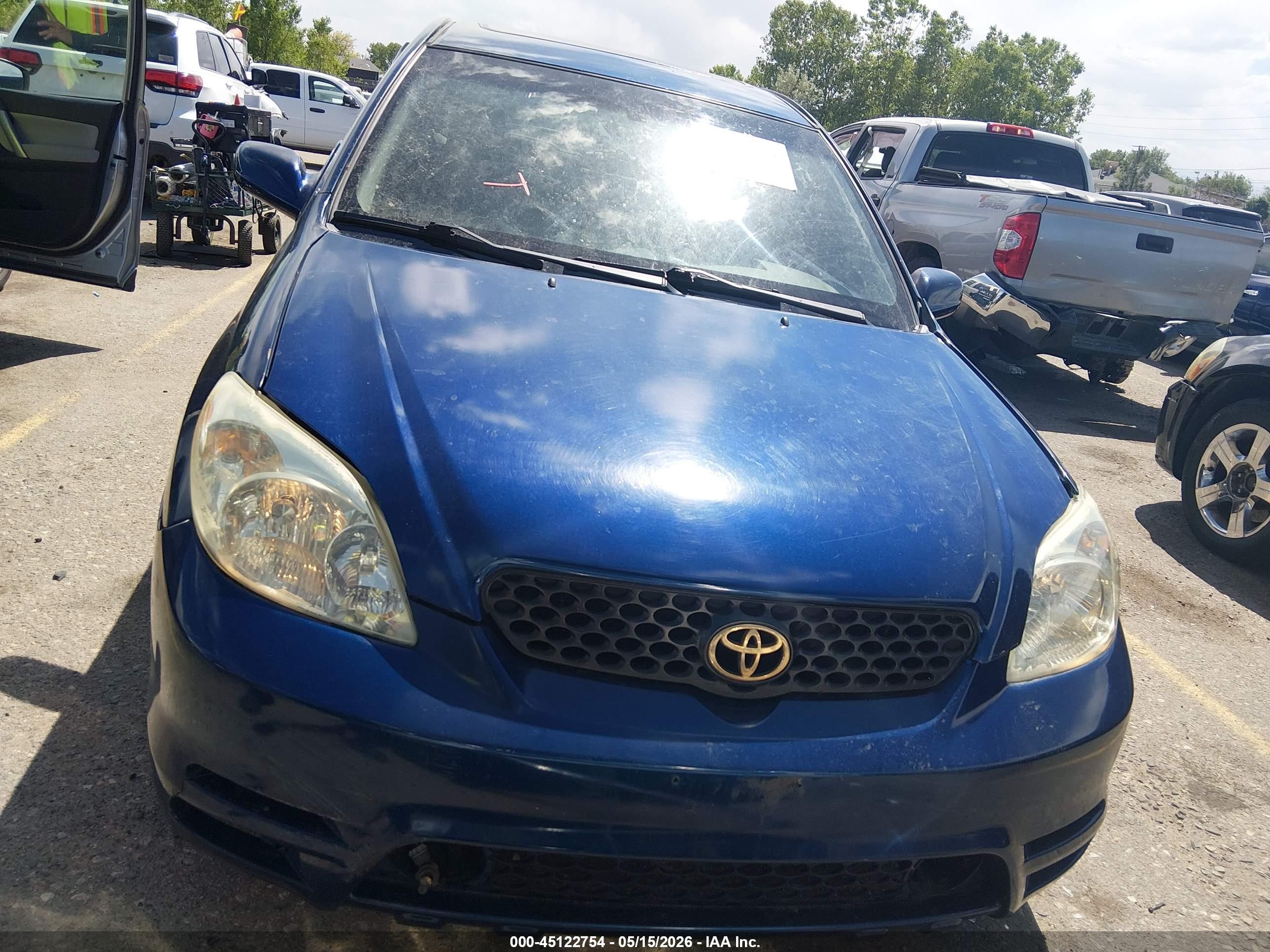 2003 Toyota Matrix Xr Blue vin: 2T1LR38E33C098133