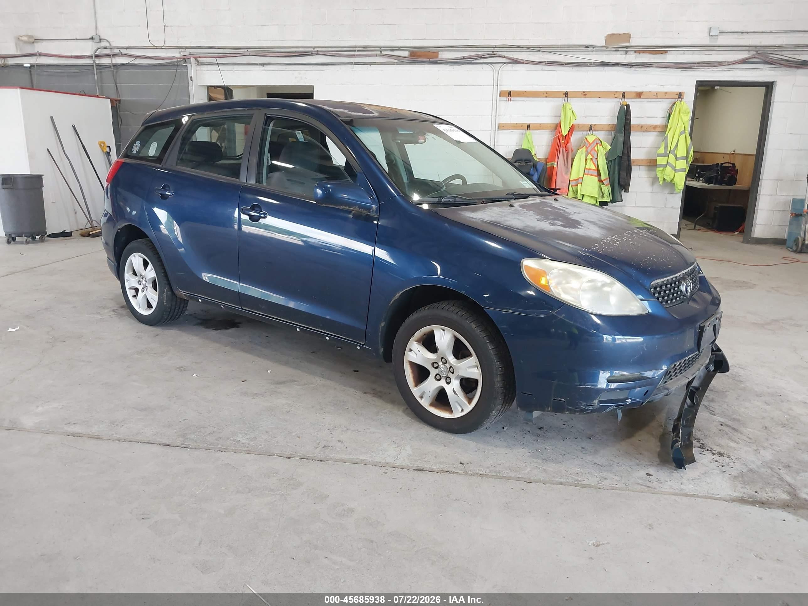 2003 Toyota Matrix Xr Синий vin: 2T1LR38E73C160407
