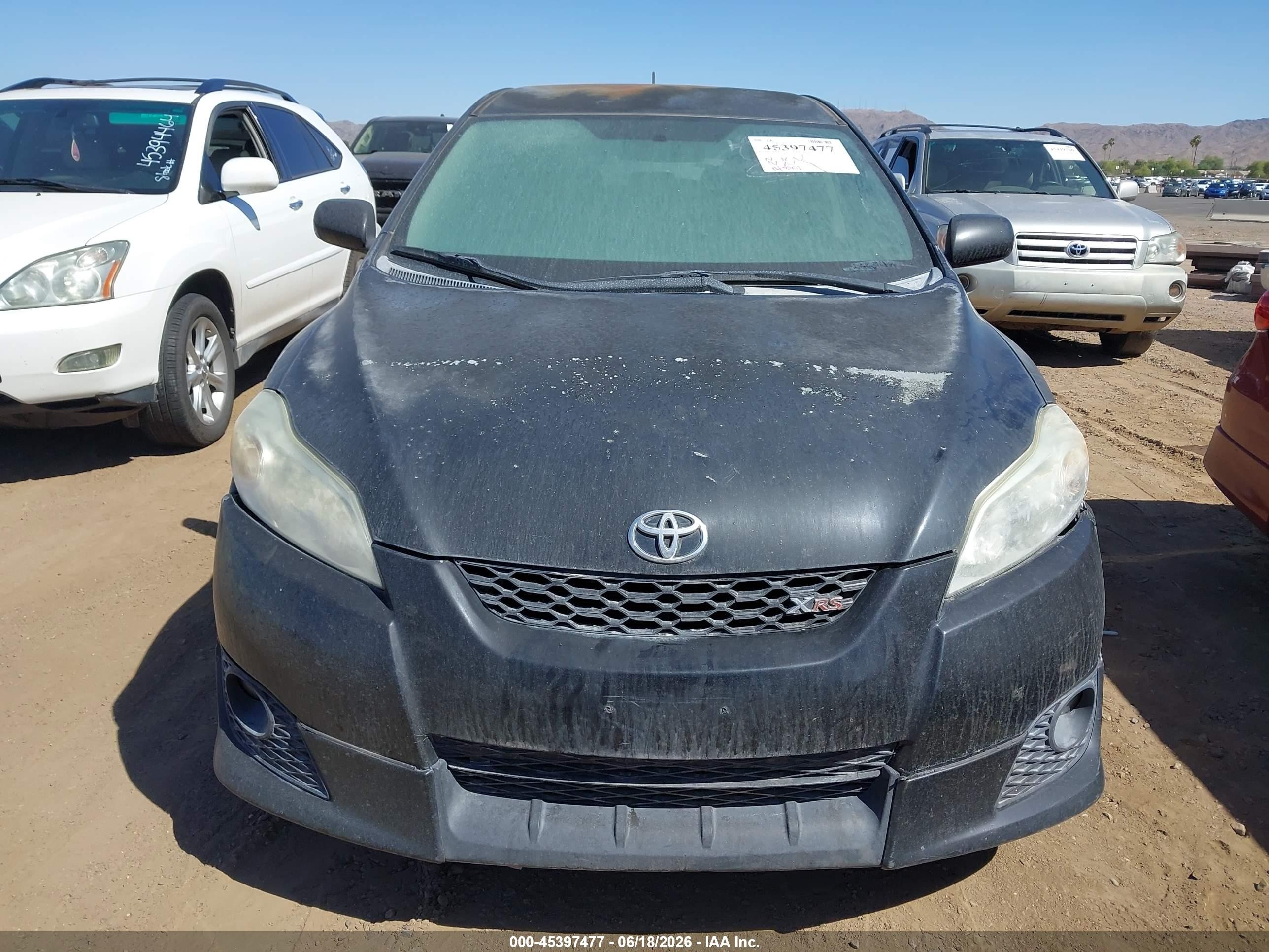 2010 Toyota Matrix Xrs Black vin: 2T1ME4EE1AC005942
