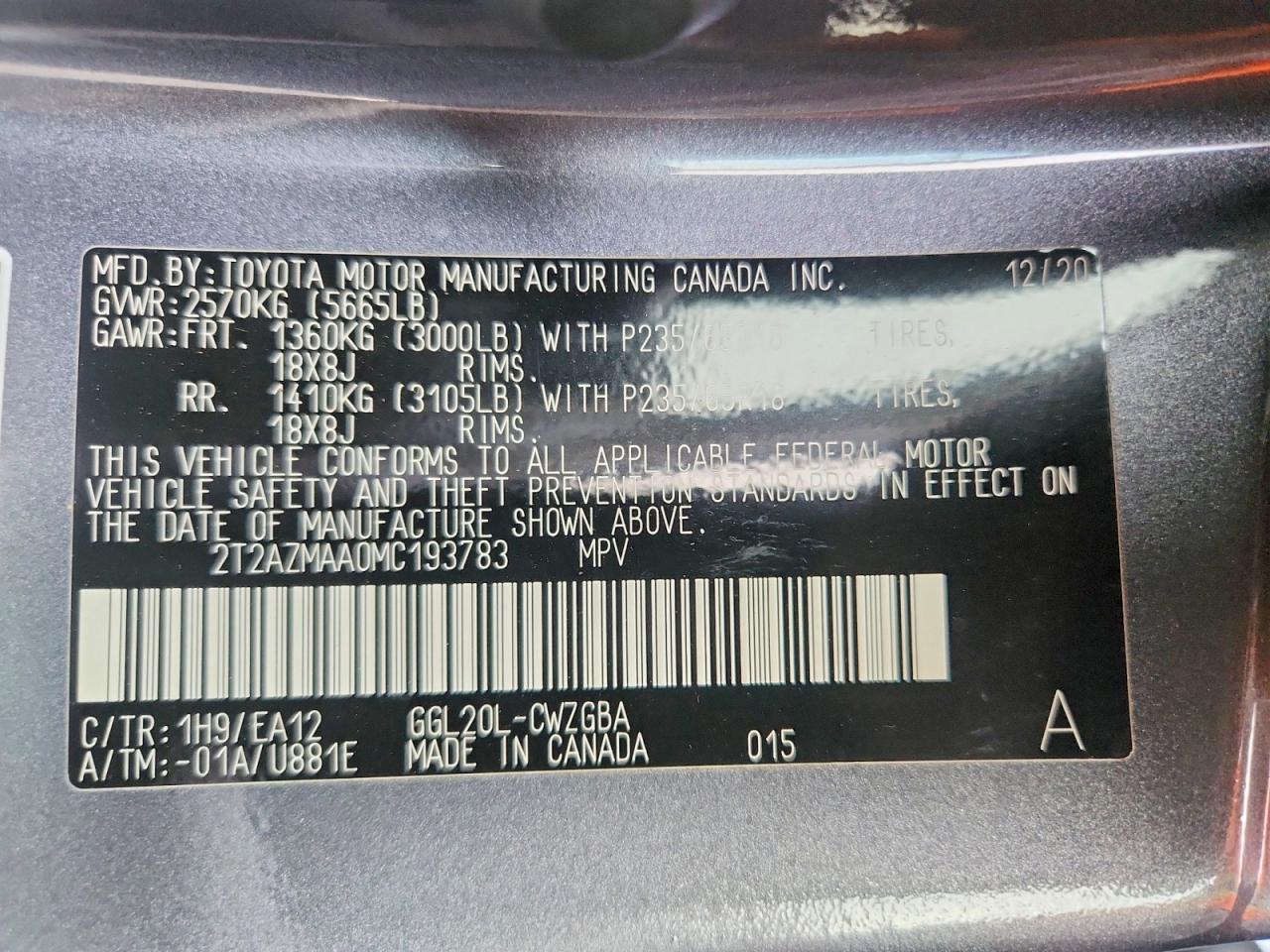 2021 Lexus Rx 350 Base Gray vin: 2T2AZMAA0MC193783