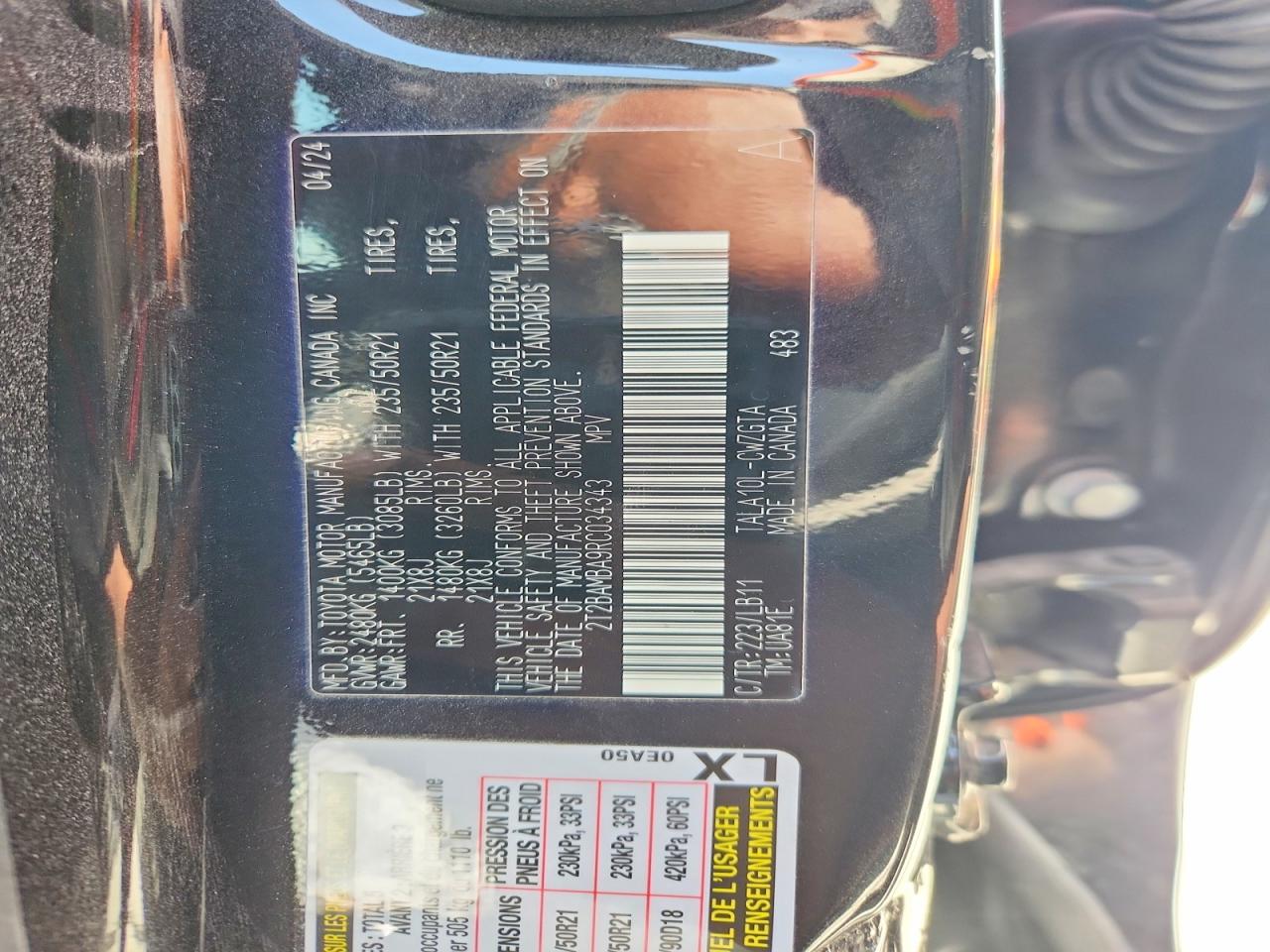 2024 Lexus Rx 350 Premium+ Black vin: 2T2BAMBA9RC034343