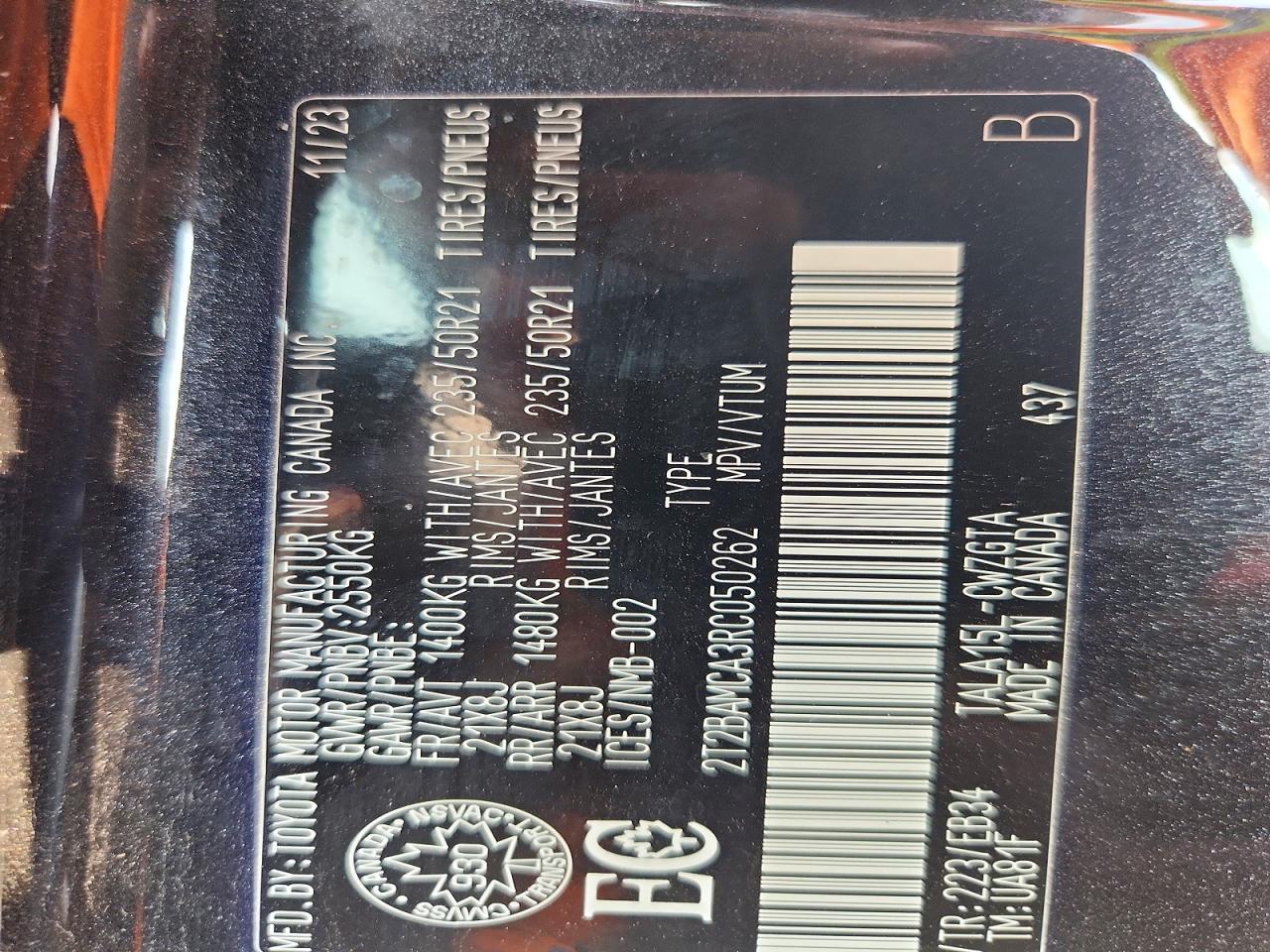 2024 Lexus Rx 350 Base Black vin: 2T2BAMCA3RC050262