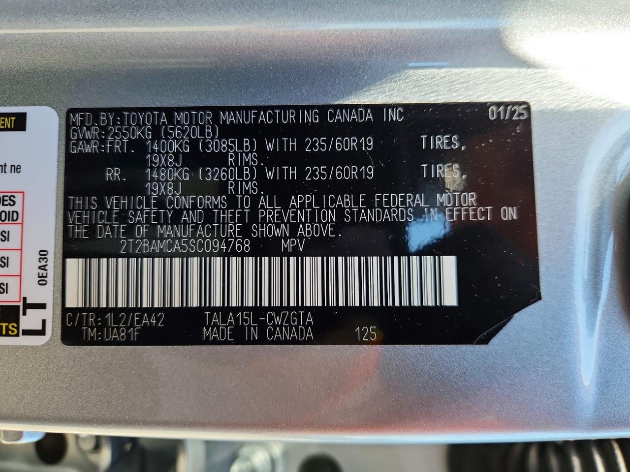 2025 Lexus Rx 350 Premium Серебряный vin: 2T2BAMCA5SC094768