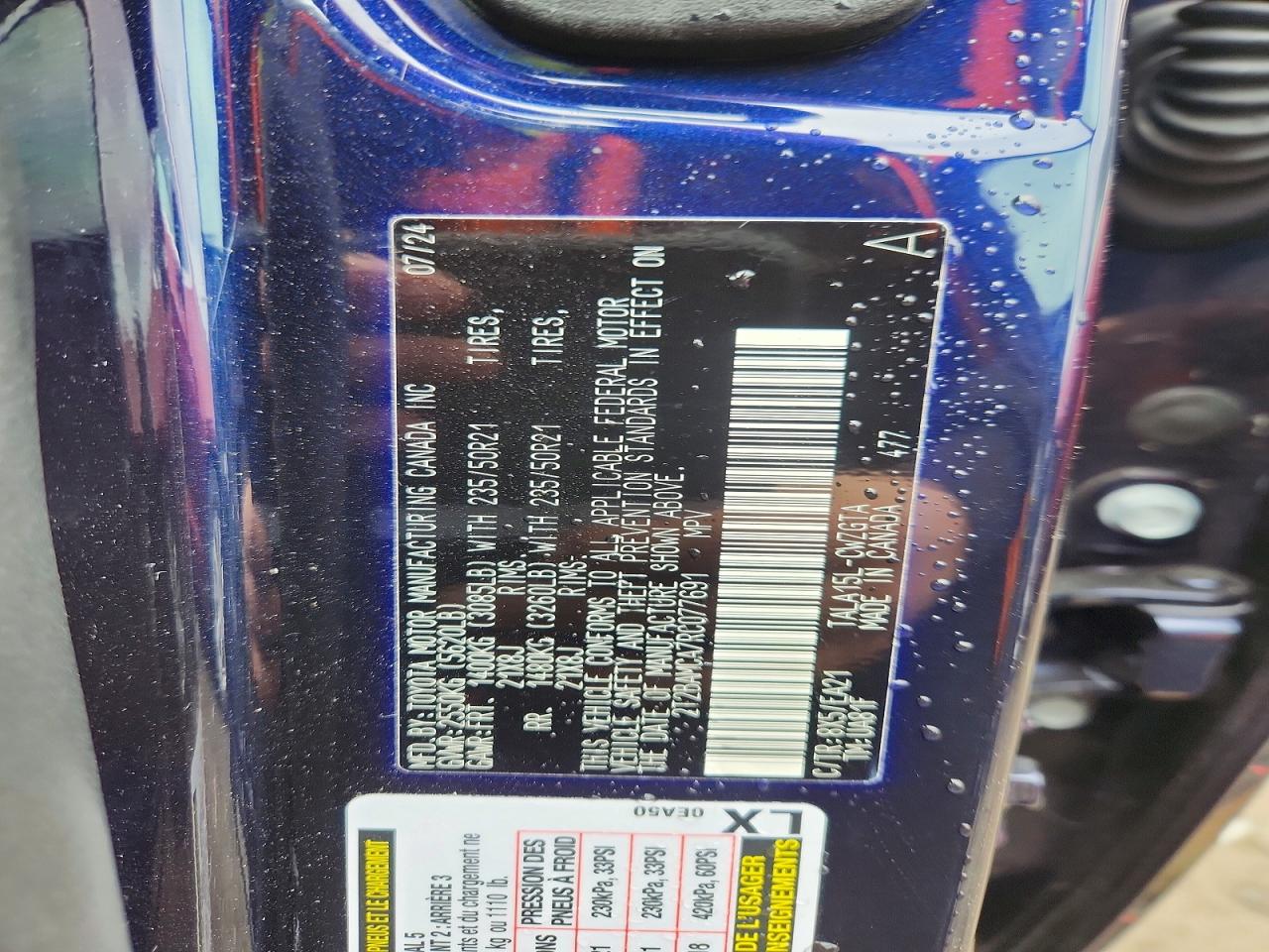 2024 Lexus Rx 350 Premium Blue vin: 2T2BAMCA7RC077691