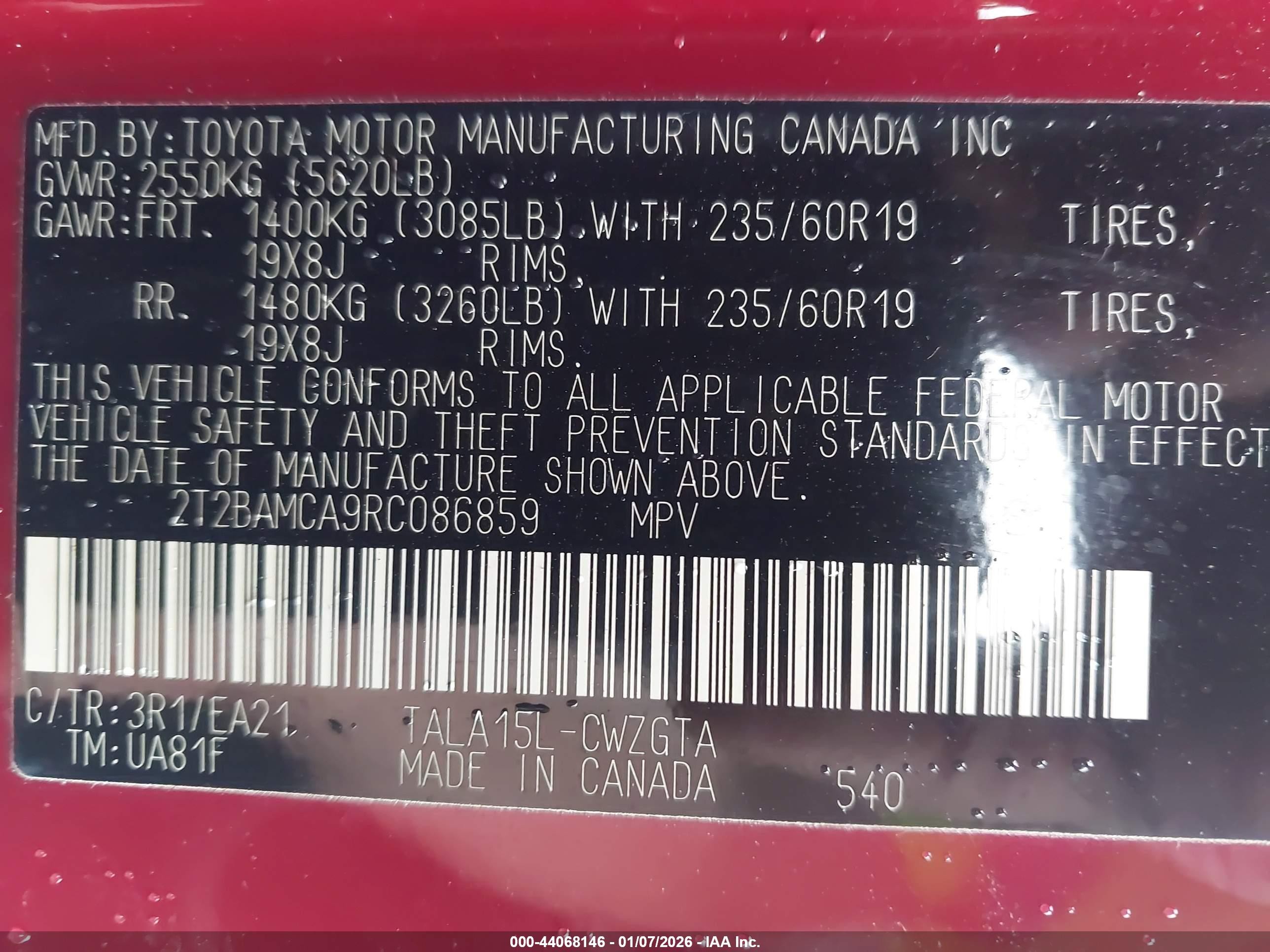 2024 Lexus Rx 350 Premium Red vin: 2T2BAMCA9RC086859