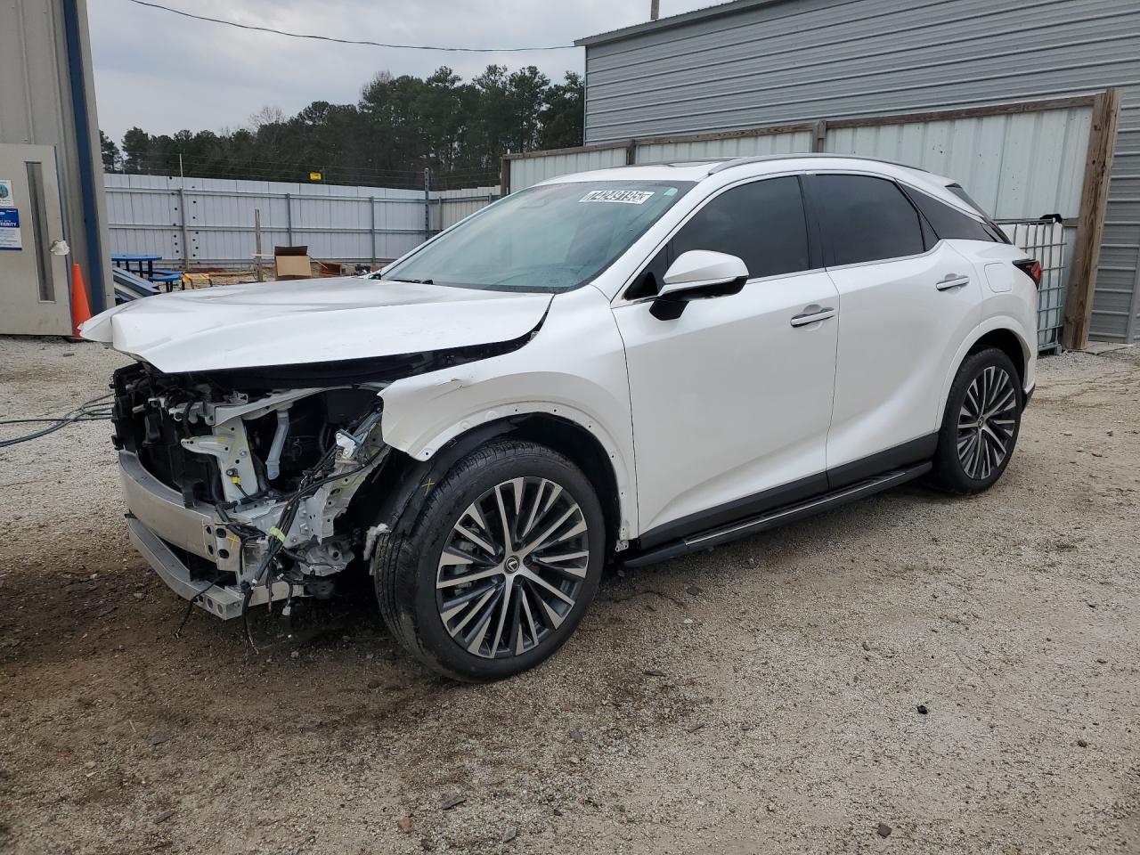 2024 Lexus Rx 350 Base White vin: 2T2BAMCAXRC075353 Damage: Left Front Fender, Dent(S) W/ Paint Dmg, 9 To 10 Inches
