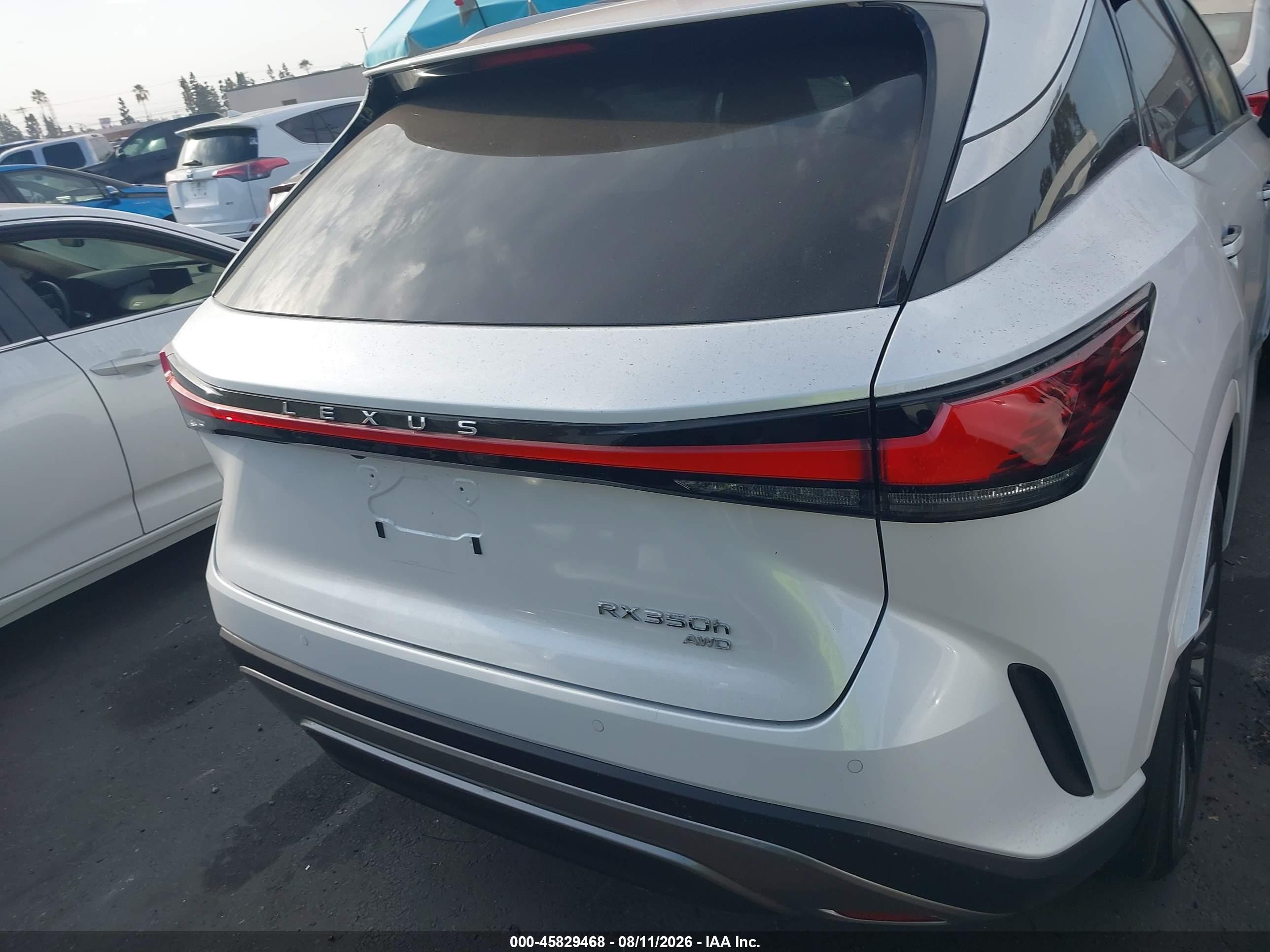 2026 Lexus Rx 350h Premium White vin: 2T2BBMCA2TC111119