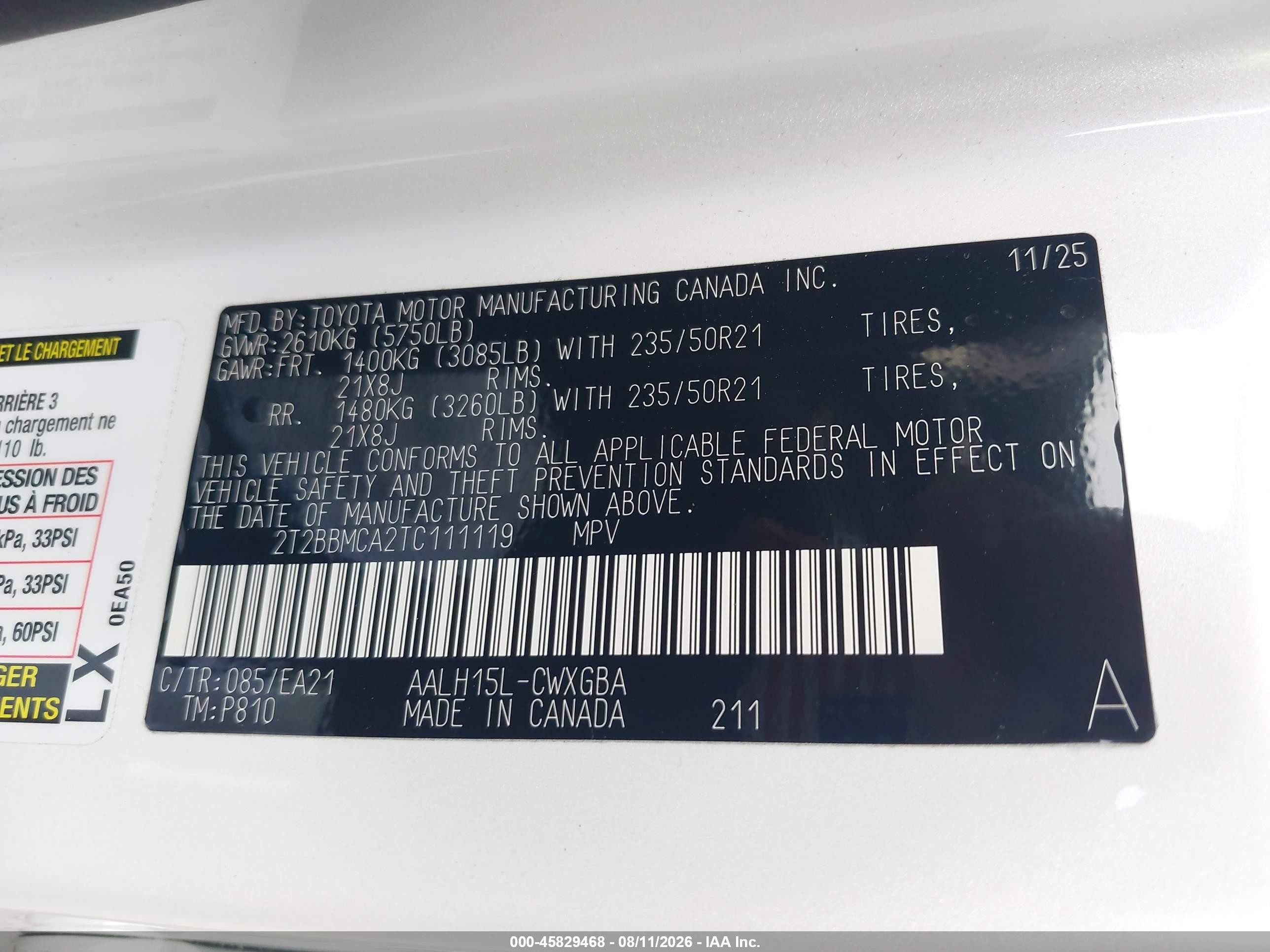 2026 Lexus Rx 350h Premium White vin: 2T2BBMCA2TC111119