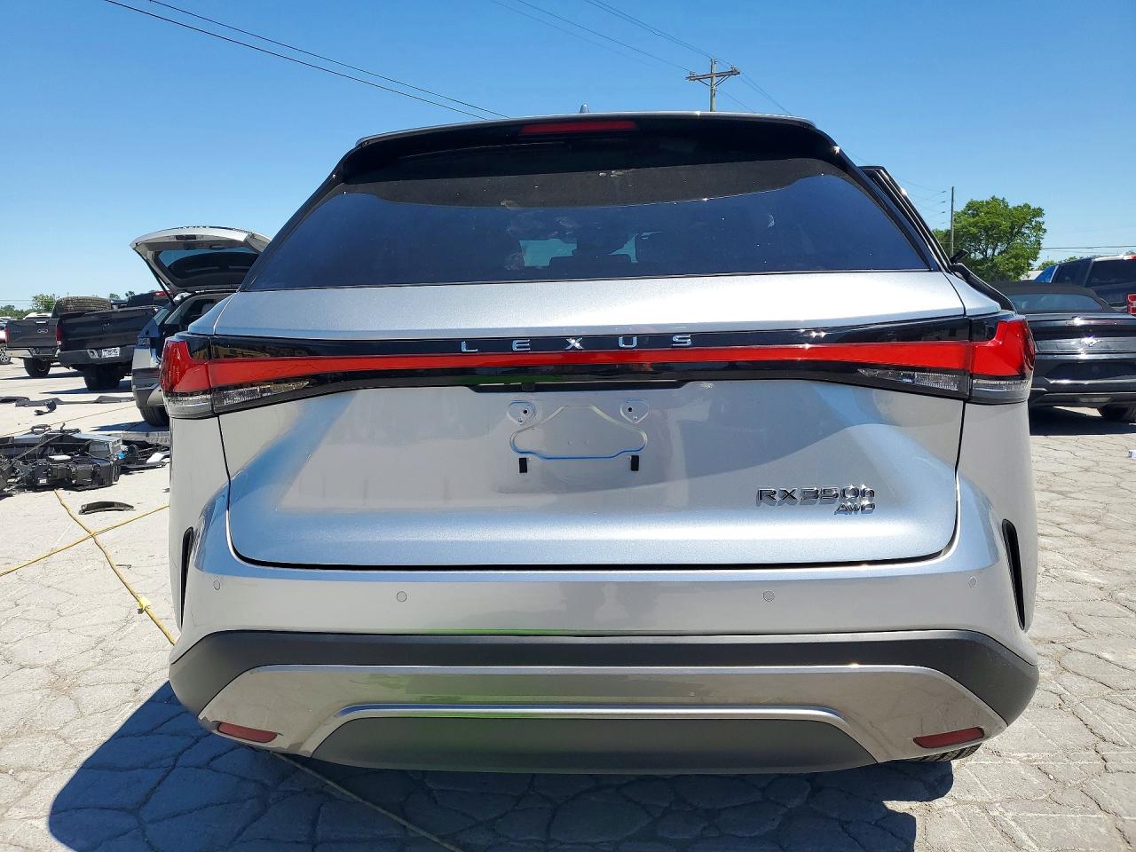 2024 Lexus Rx 350h Premium+ Серебряный vin: 2T2BBMCA3RC025956