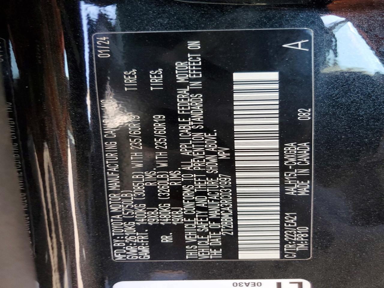 2024 Lexus Rx 350h Угольный vin: 2T2BBMCA3RC031997