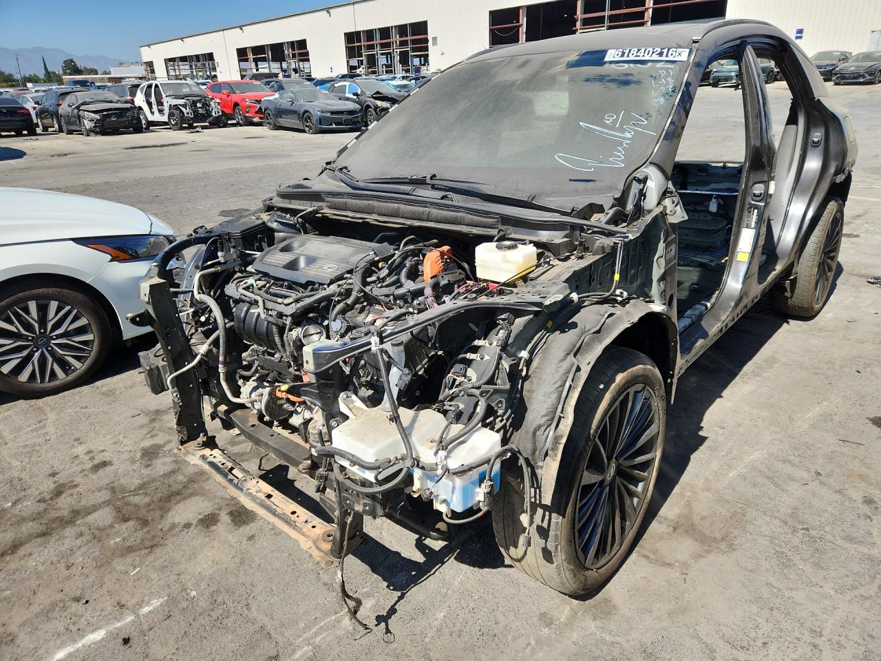 2025 Lexus Rx 350h Premium Gray vin: 2T2BBMCA8SC076102 Damage: Left Front Fender, Missing, Replacement Required