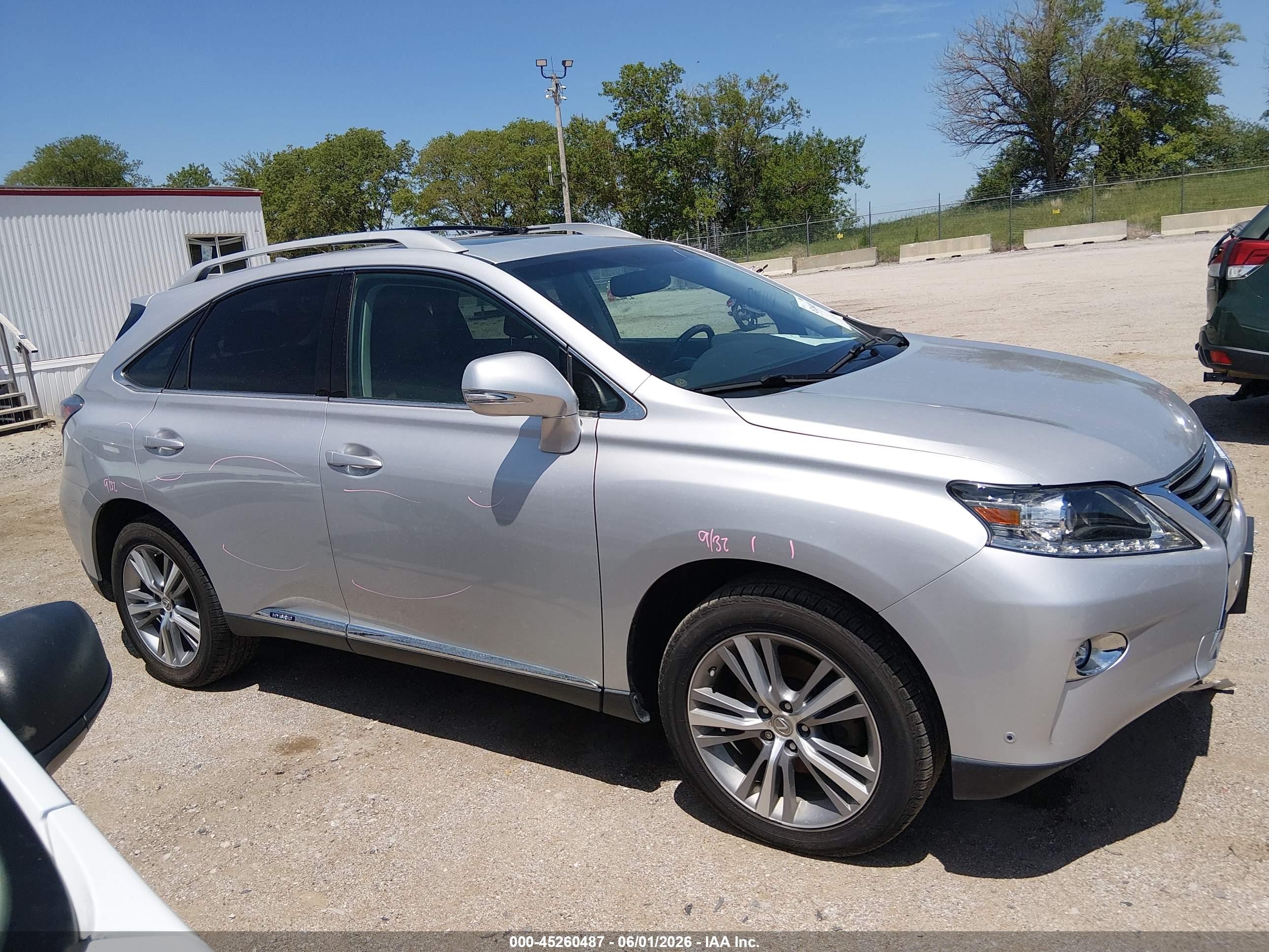 2015 Lexus Rx 450h Silver vin: 2T2BC1BA0FC003910
