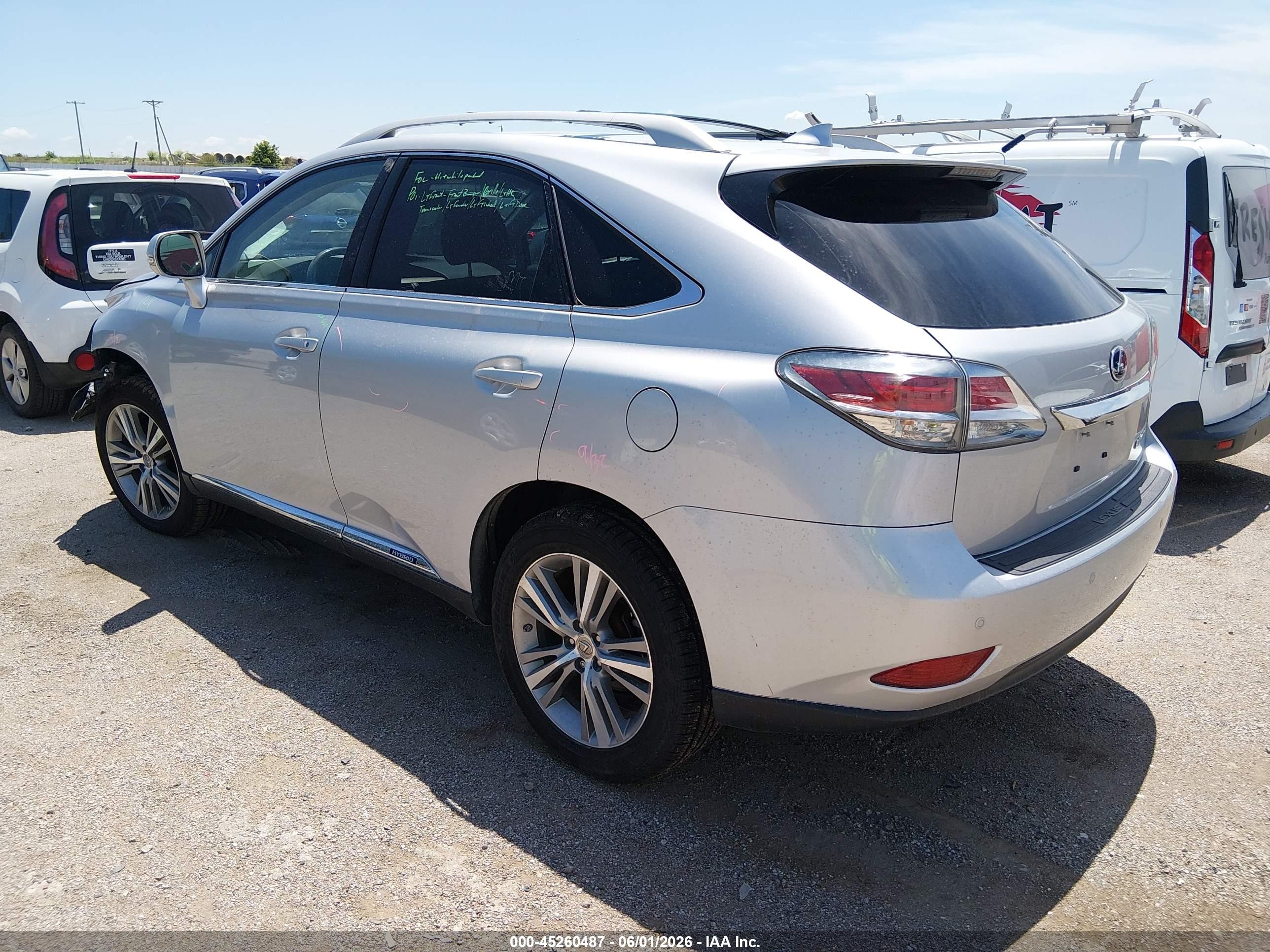 2015 Lexus Rx 450h Silver vin: 2T2BC1BA0FC003910
