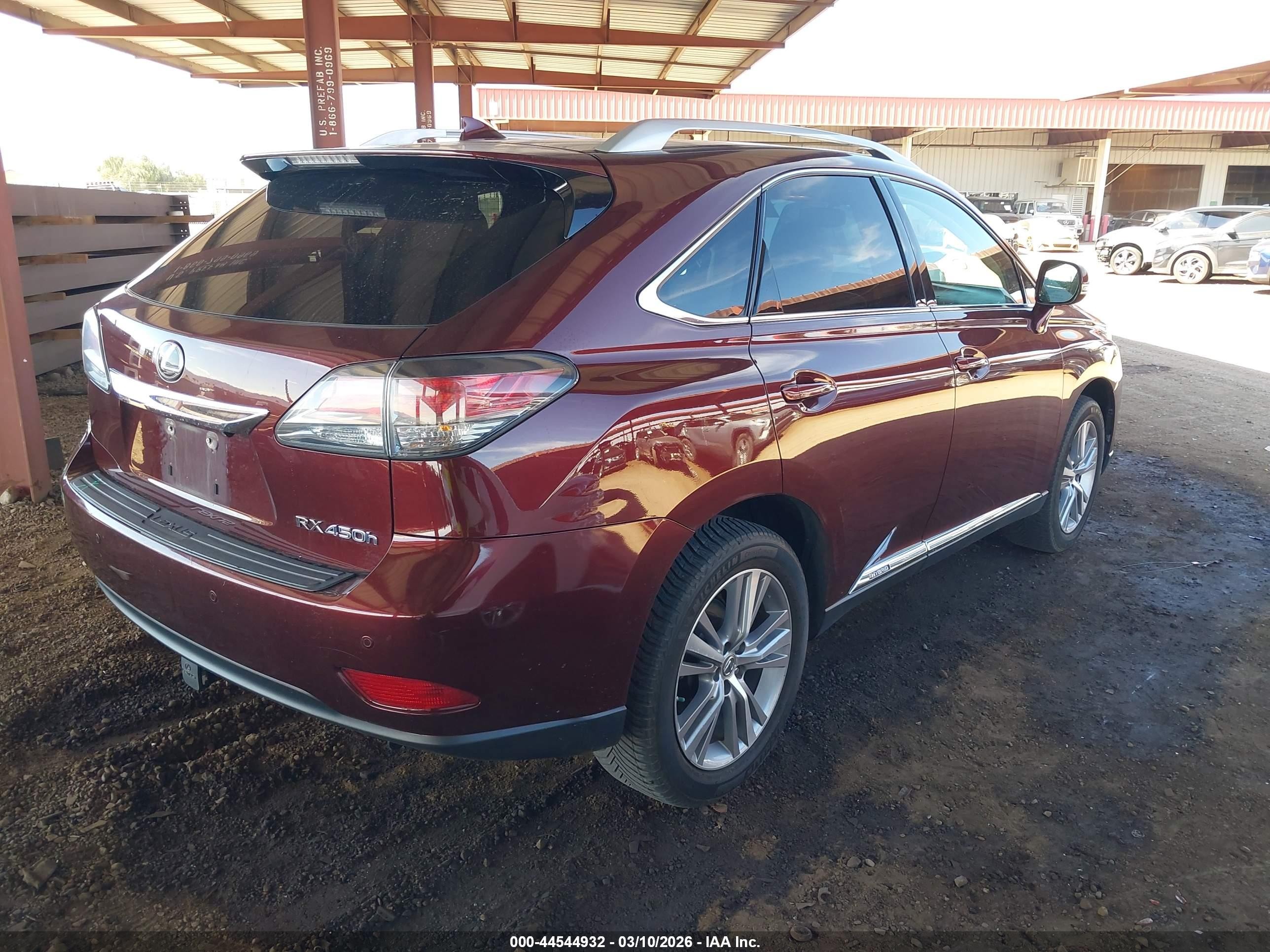 2015 Lexus Rx 450h   Burgundy vin: 2T2BC1BA0FC005981