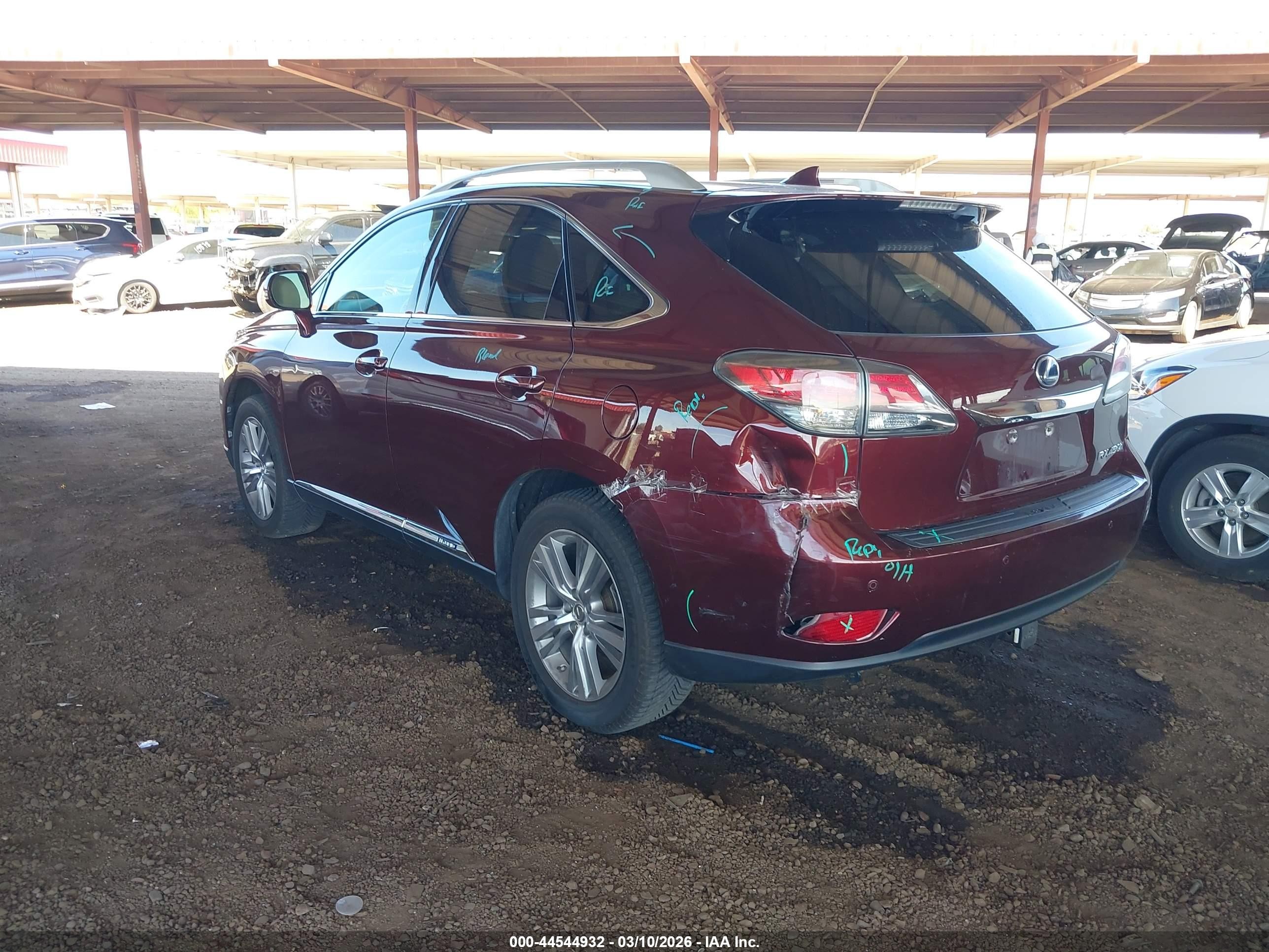 2015 Lexus Rx 450h   Burgundy vin: 2T2BC1BA0FC005981