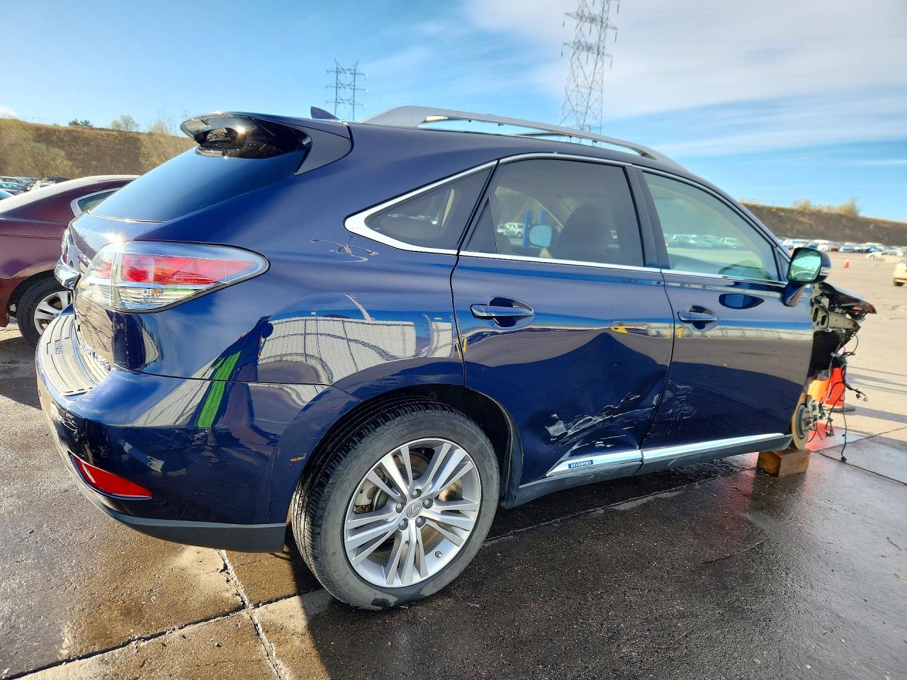 2015 Lexus Rx 450h Base Синий vin: 2T2BC1BA0FC006354