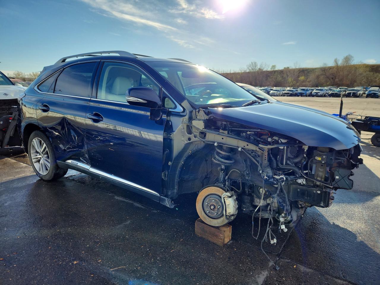 2015 Lexus Rx 450h Base Синий vin: 2T2BC1BA0FC006354