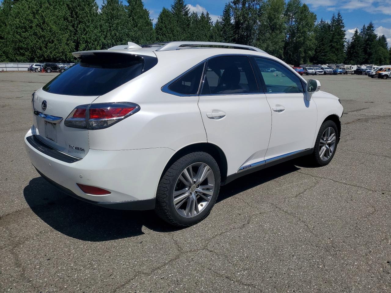 2015 Lexus Rx 450h White vin: 2T2BC1BA0FC010002