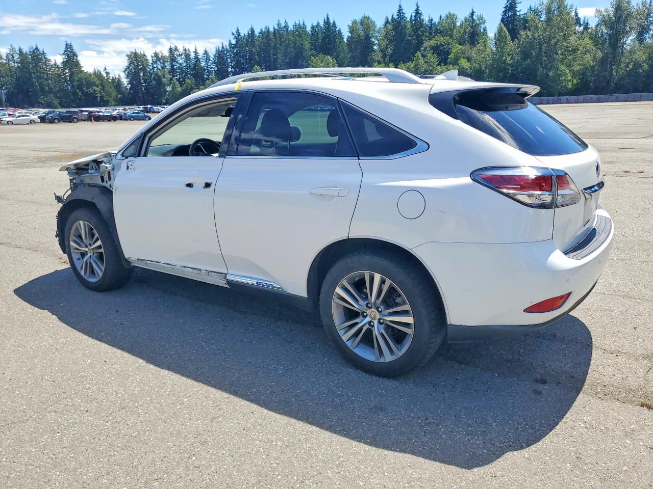 2015 Lexus Rx 450h White vin: 2T2BC1BA0FC010002